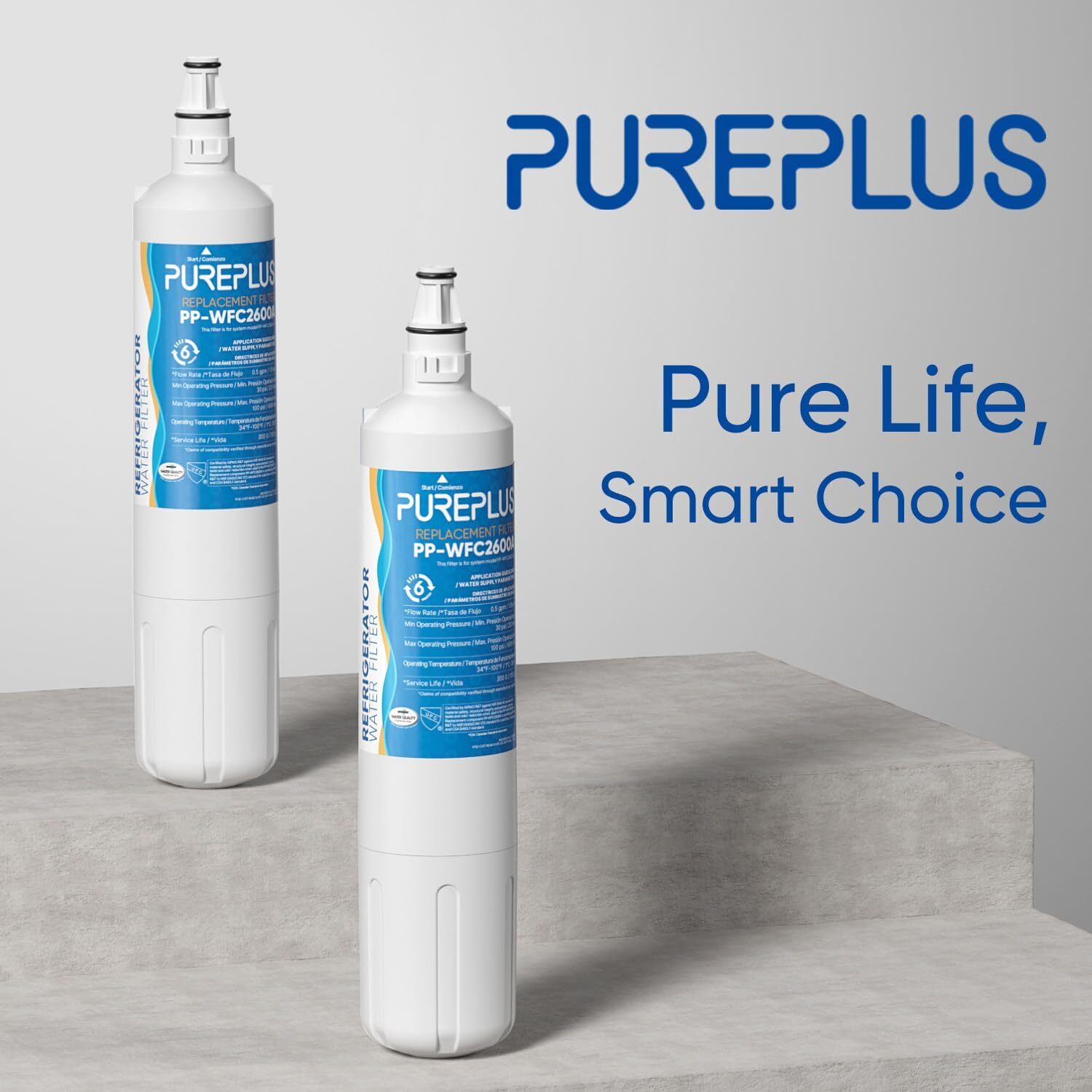 2 PACK Sub-Zero 4204490 Refrigerator Water Filter – White New USA