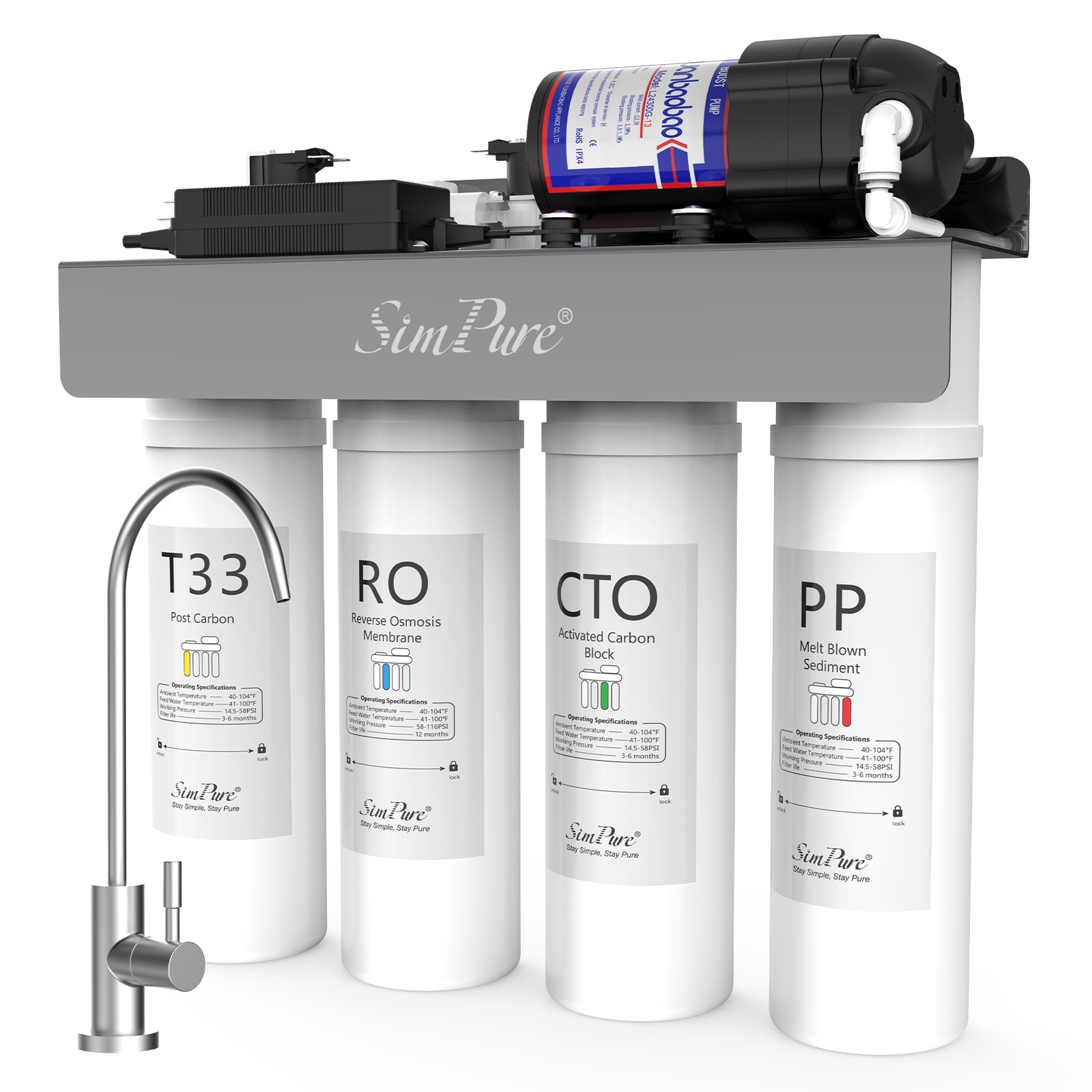 Water Quality Tester TDS Meter,EC&Temperature0-9990ppm F Drinking Water Aquarium