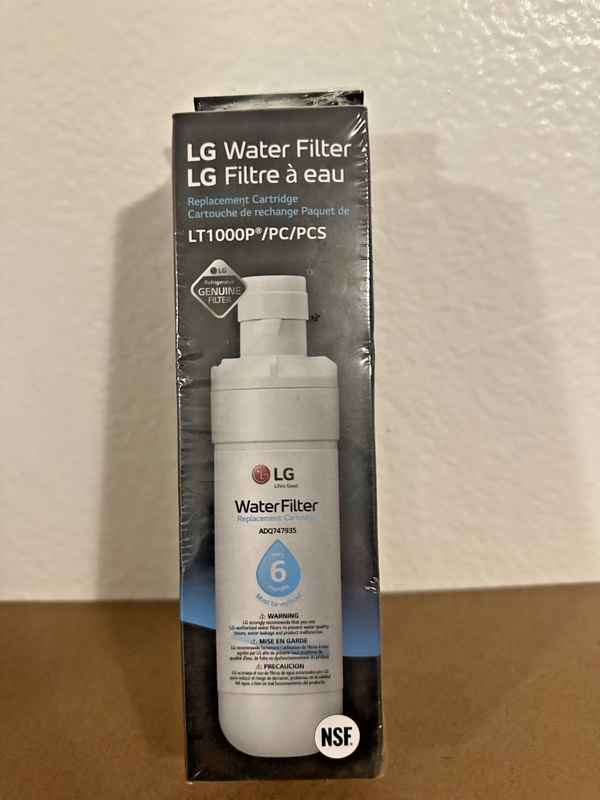 LG LT1000P Fridge Replacement Refrigerator Water Filter ADQ747935 OEM Genuine
