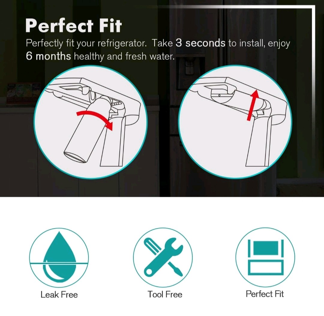 2x IcePure RWF4700BC Water Filter for Multiple Refrigerators- White
