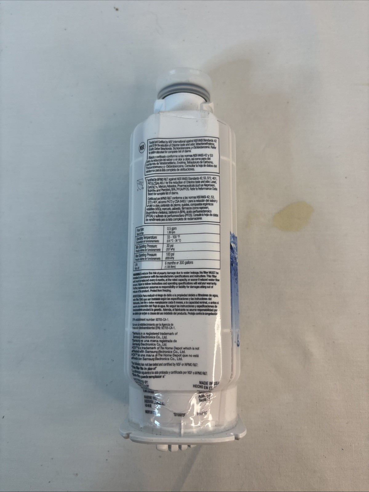HDX FMS-4 Refrigerator Water Filter Replacement 1 FILTER new no box