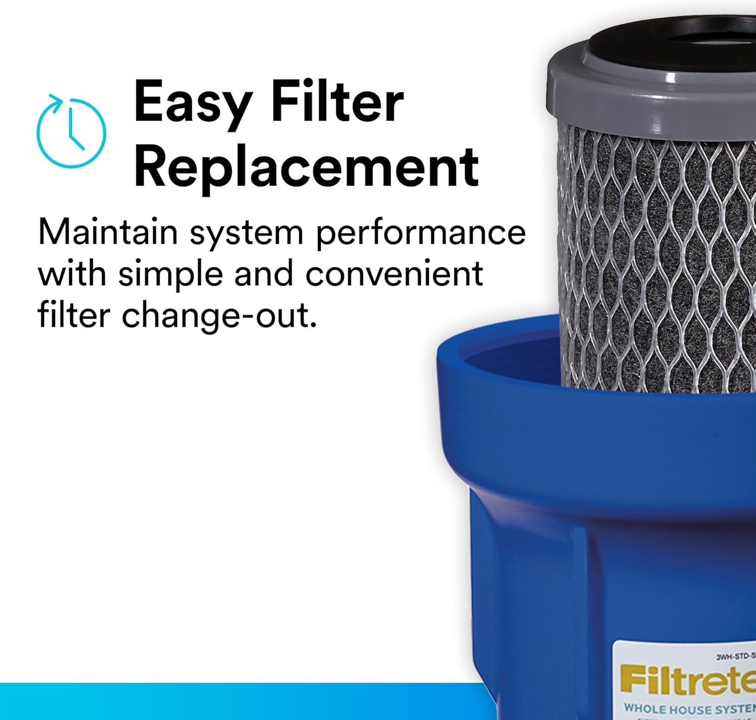 Filtrete 3WH-STDCW-F02 Water Filter Housings, 2 Count Pack of 1, Gray