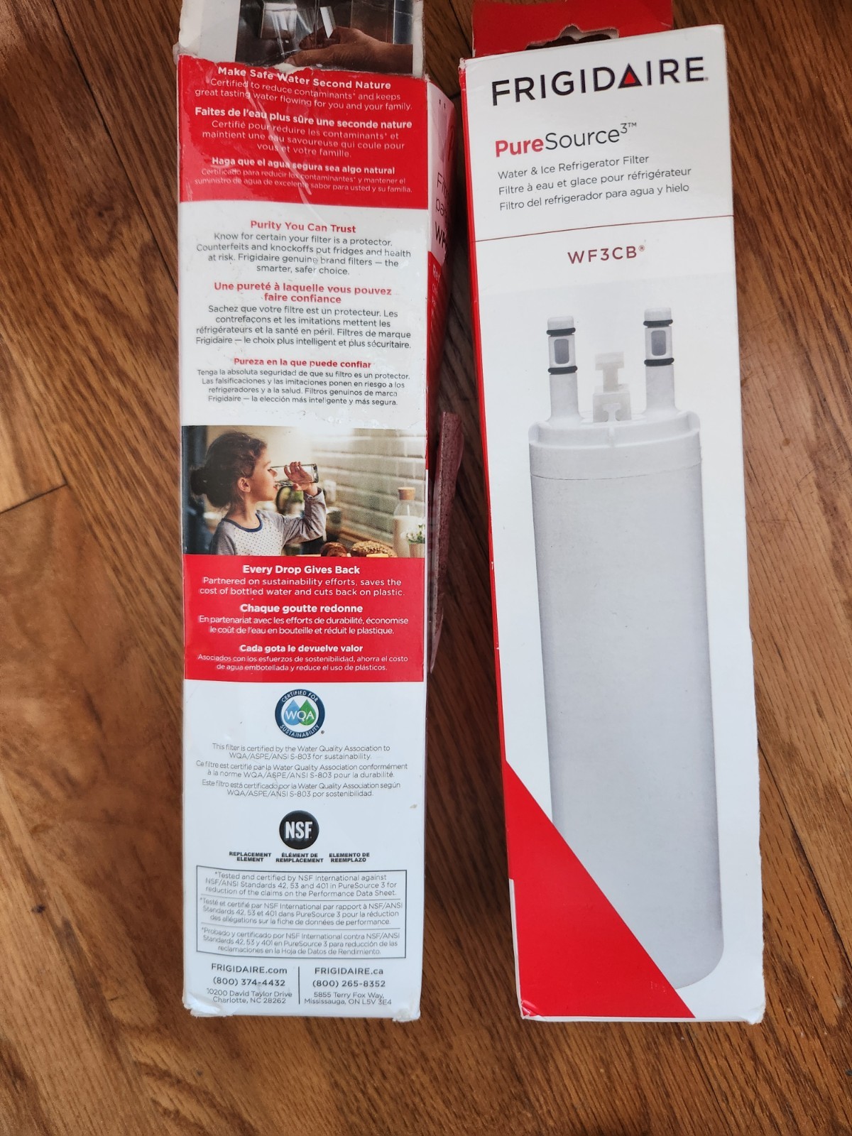2 PK Frigidaire WF3CB PureSource 3 Refrigerator Filter