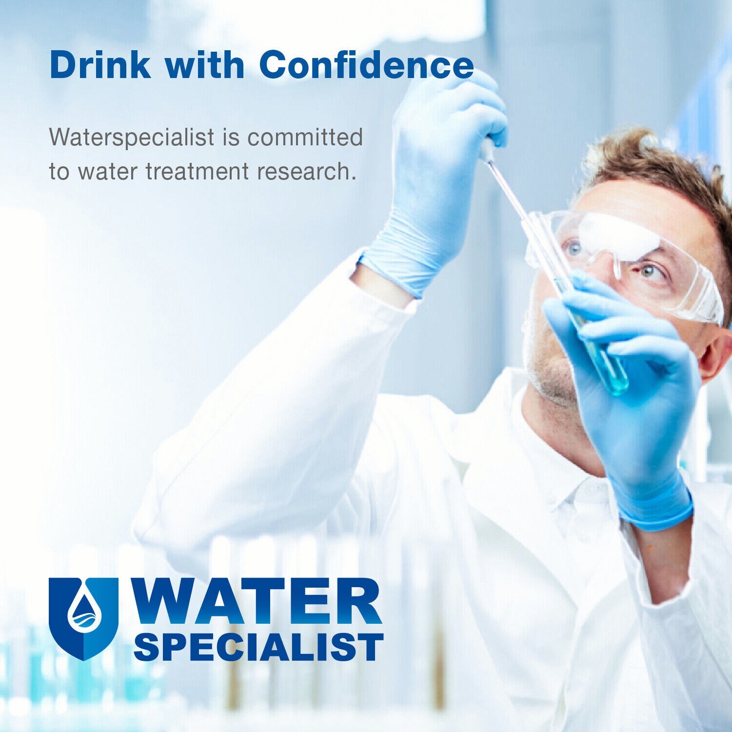 Waterspecialist Refrigerator Water Filter, Replacement for GE® SmartWater MWF