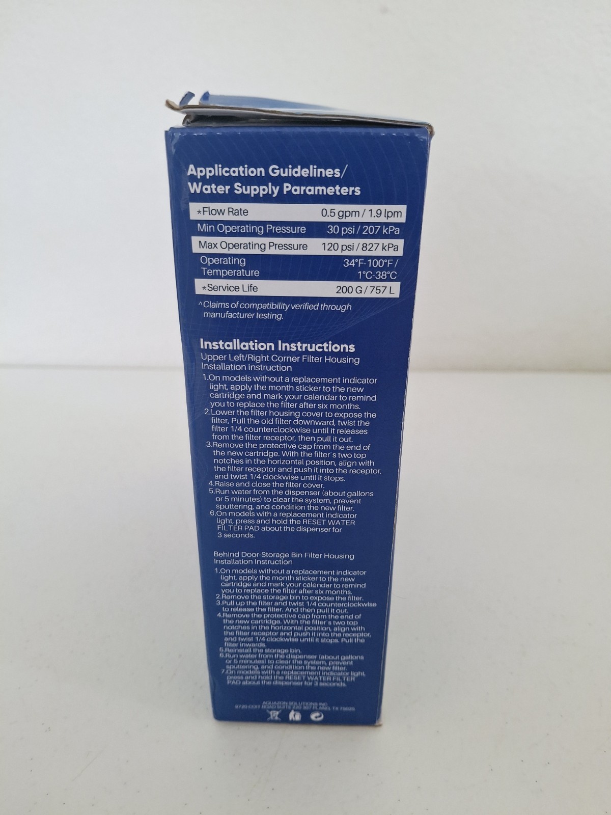 PurePlus Replacement Refrigerator Water Filters RWF4700AC 3-Pack New Free S&H