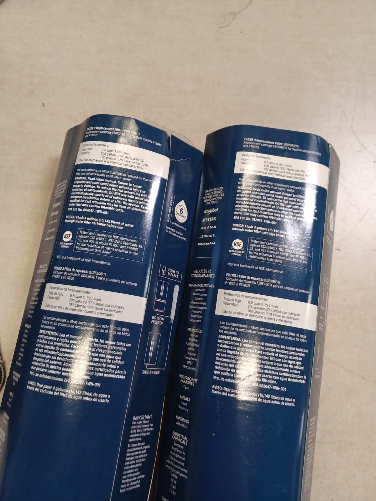 Lot Of 2 EVERYDROP 6 Month ICE & WATER Refrigerator Filter #3