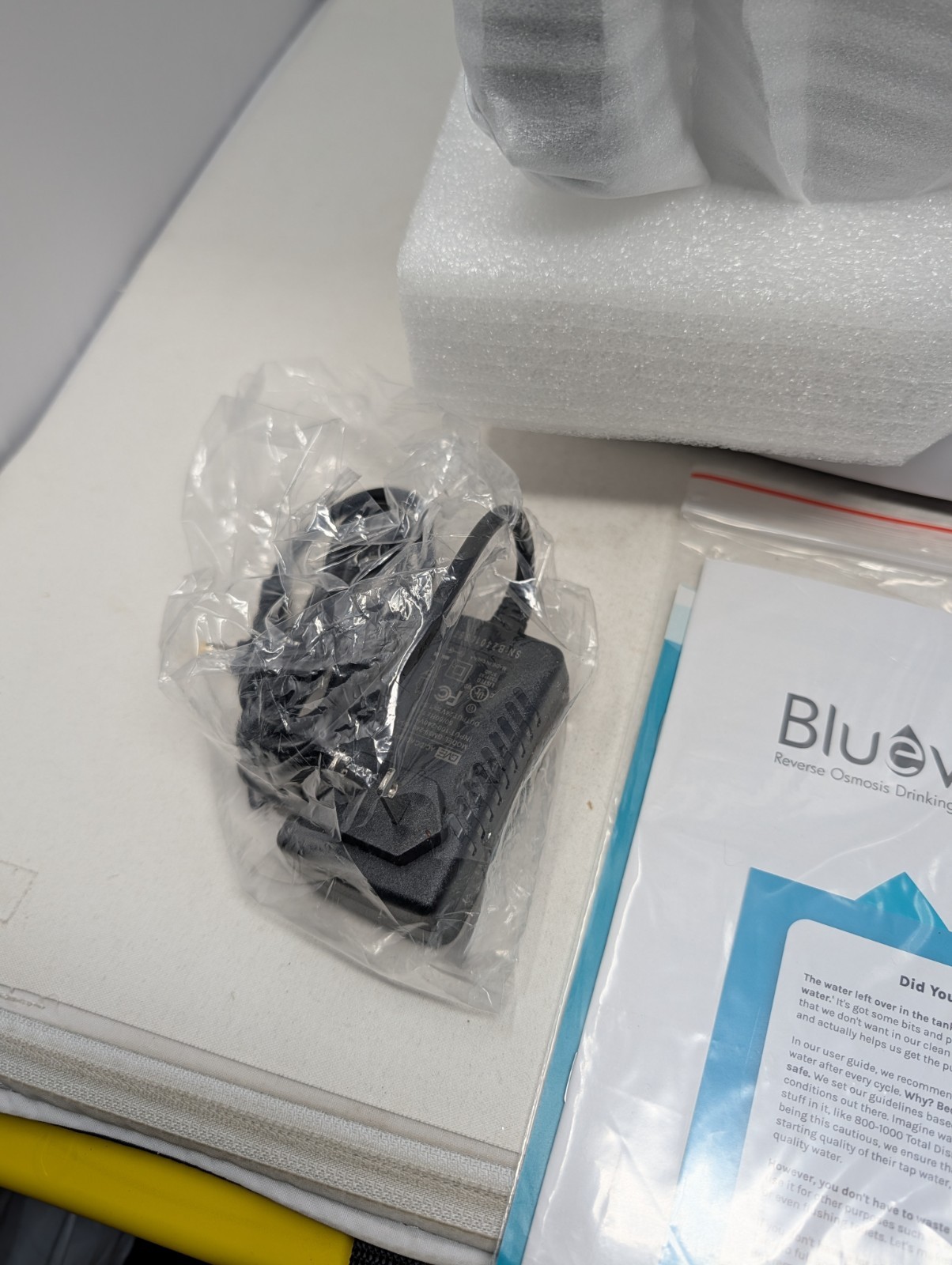 Bluevua RO100ROPOT UV Reverse Osmosis System Countertop Water Filter 6 Stage NOB