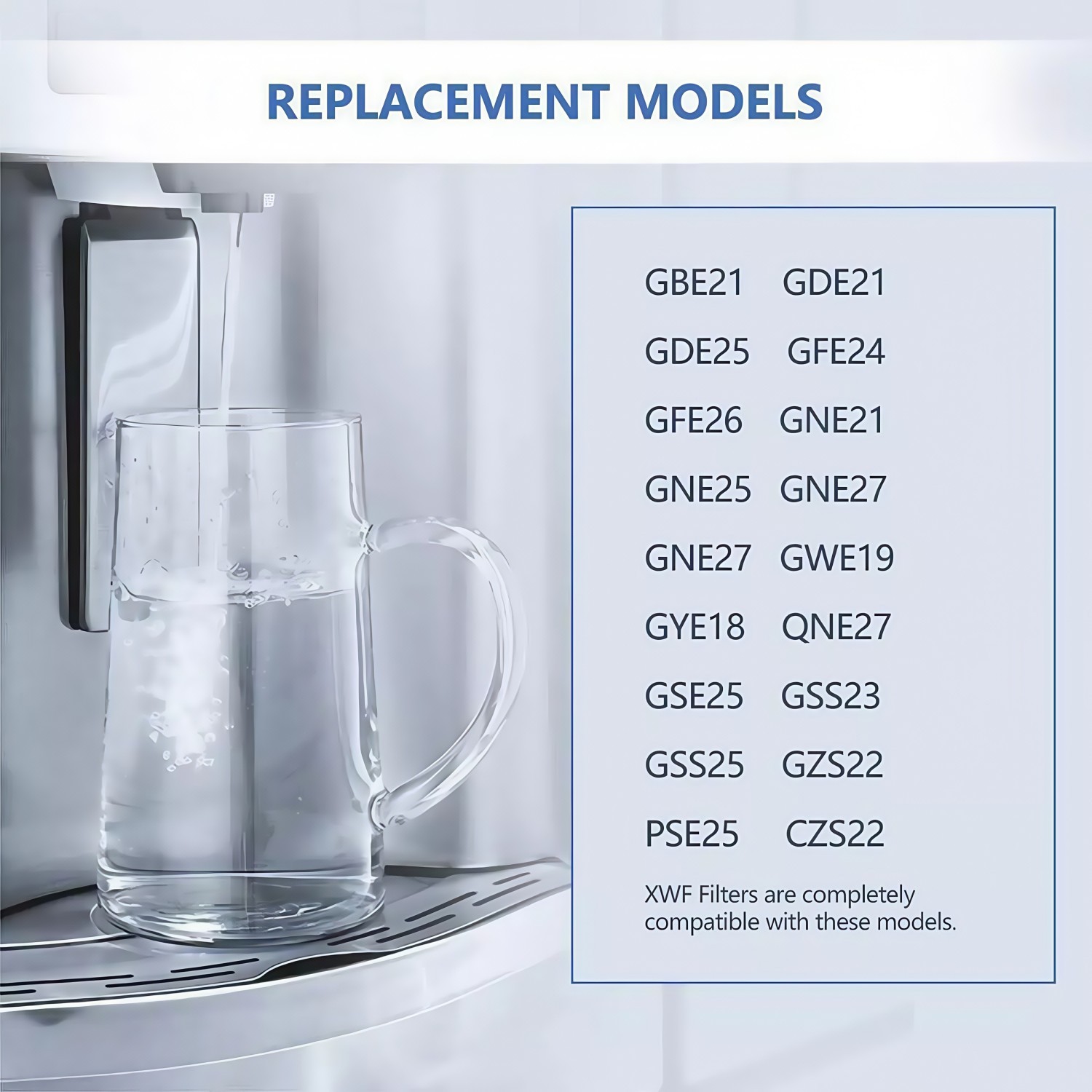 US Ship GE XWF Refrigerator Water Filter Replacement XWF Appliances 1/2/3/4PACK