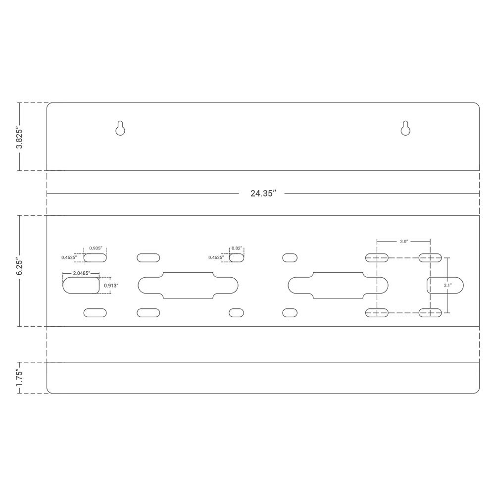 Max Water 3 stages Big Blue whole house Filter Housing Bracket