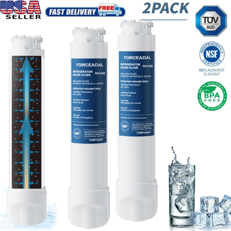 2PACK For Frigidaire EPTWFU01 Pure Source Ultra II Refrigerator Water Filter