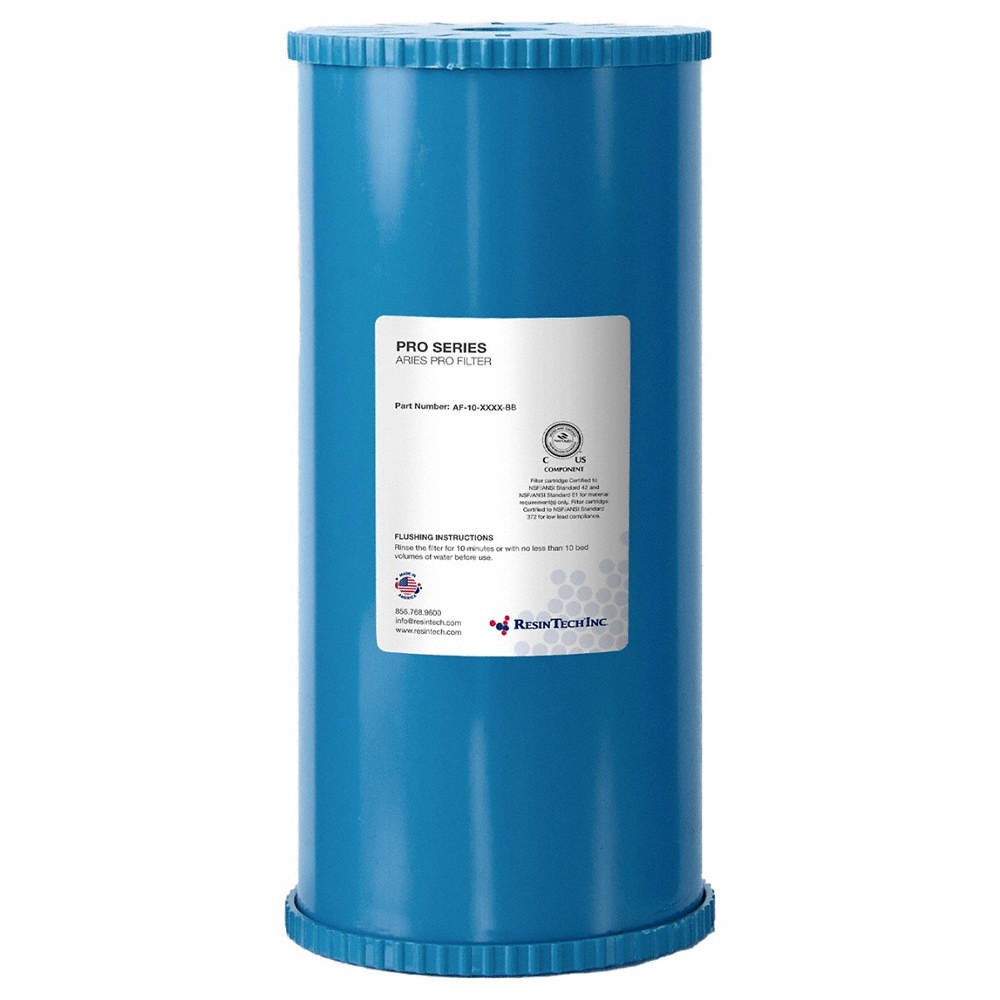 RESINTECH AF-10-4210-BB Carbon/Calcor Cartridge,4.5 x 10 in. 44C636