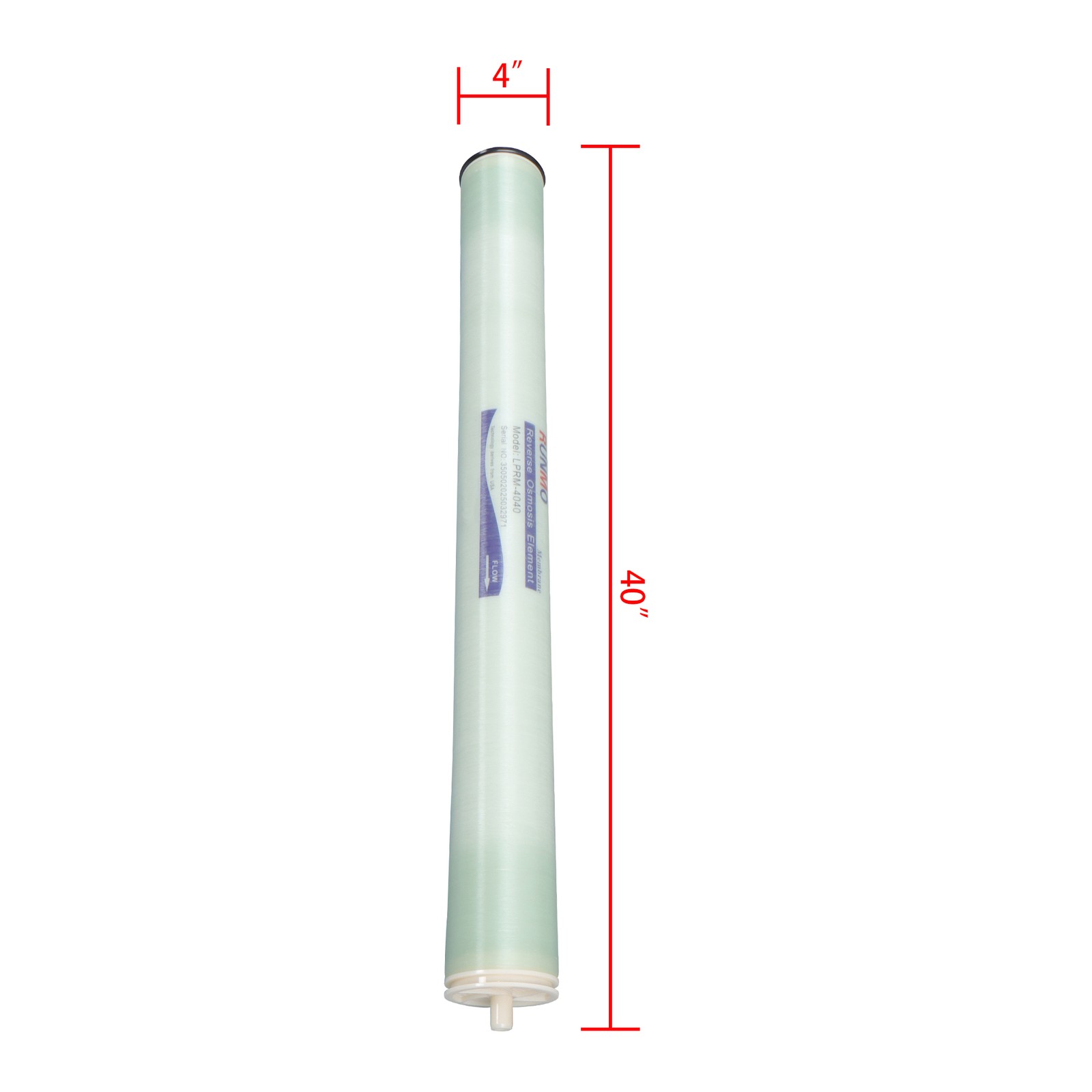 BW-4040 Reverse Osmosis Membrane 4inx40in 2400 GPD w/AG4040FF AG4040TF TW30-4040