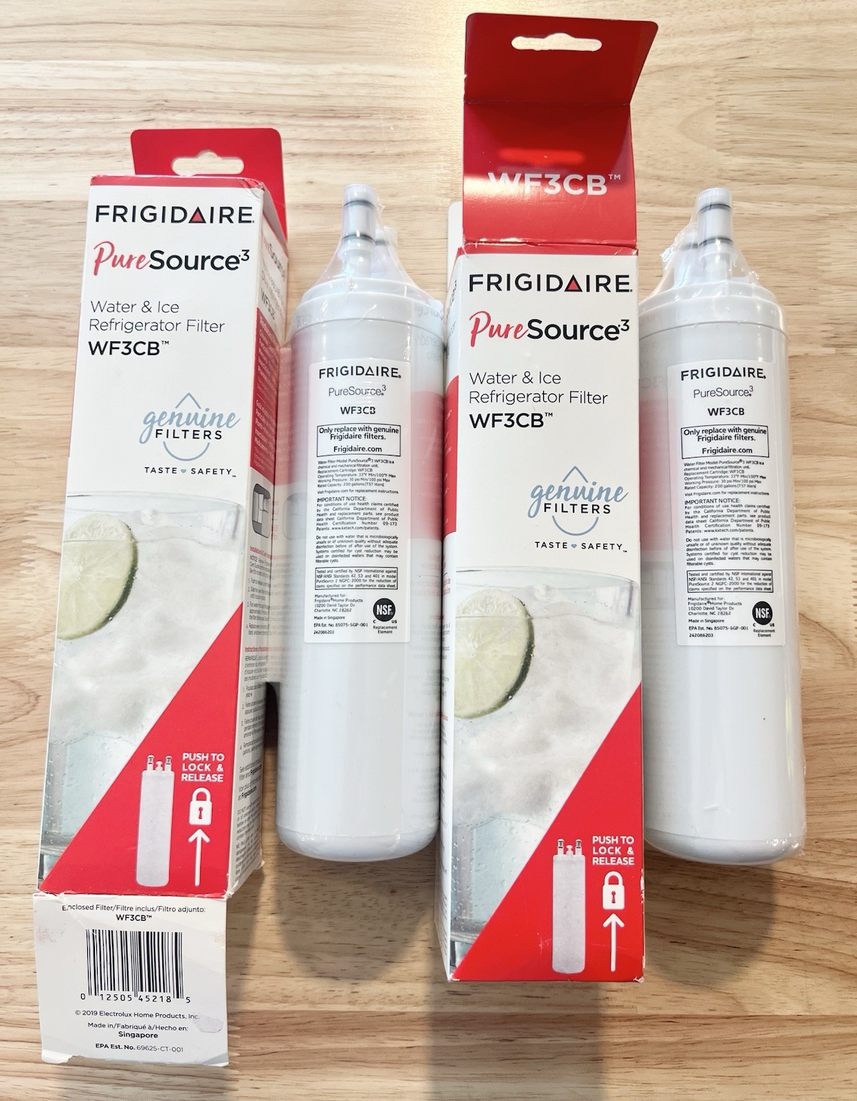 2 PACK – Genuine Frigidaire Puresource3 Water Filter WF3CB – Open Box