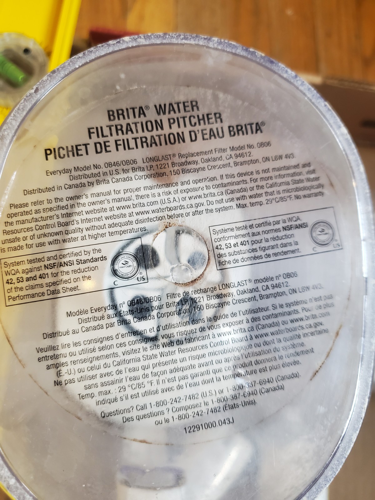 Two Brita filter pitchers with 2 extra new filters
