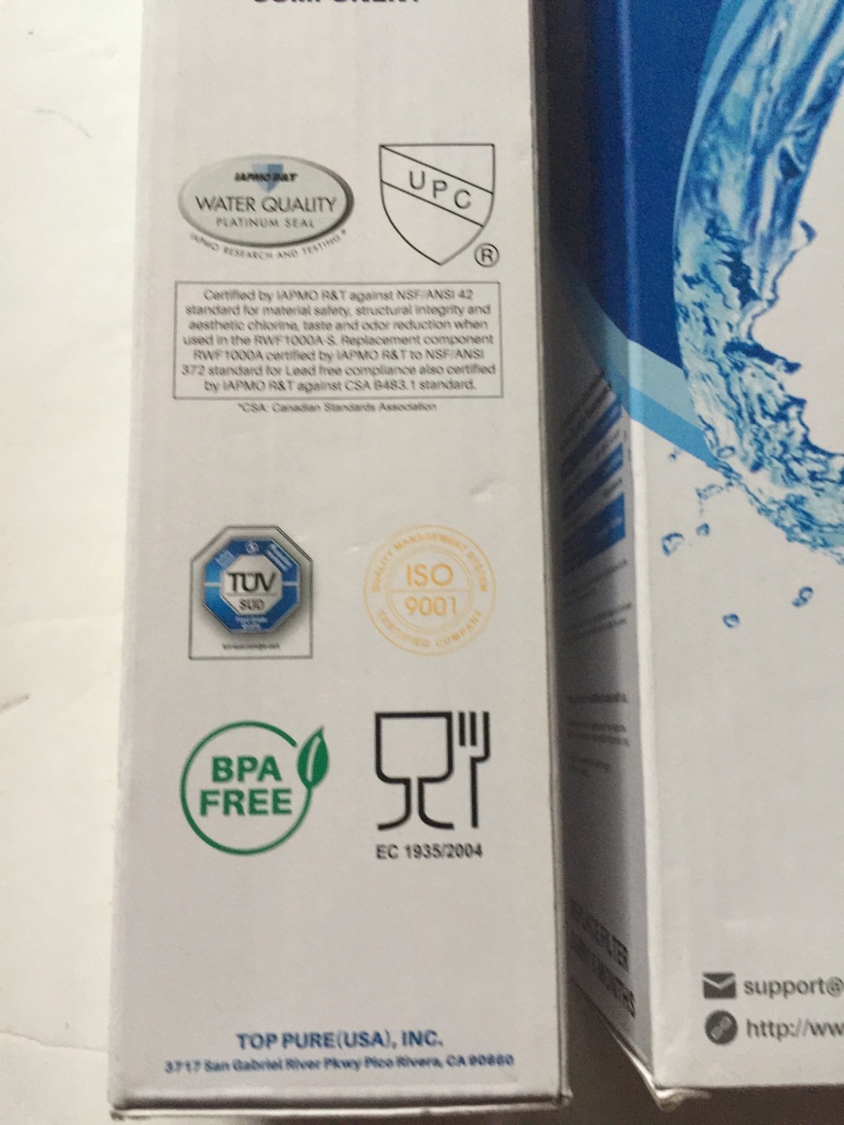 2 packs ICEPURE RWF1000A-S Refrigerator Water Filter LT600P, 469990,