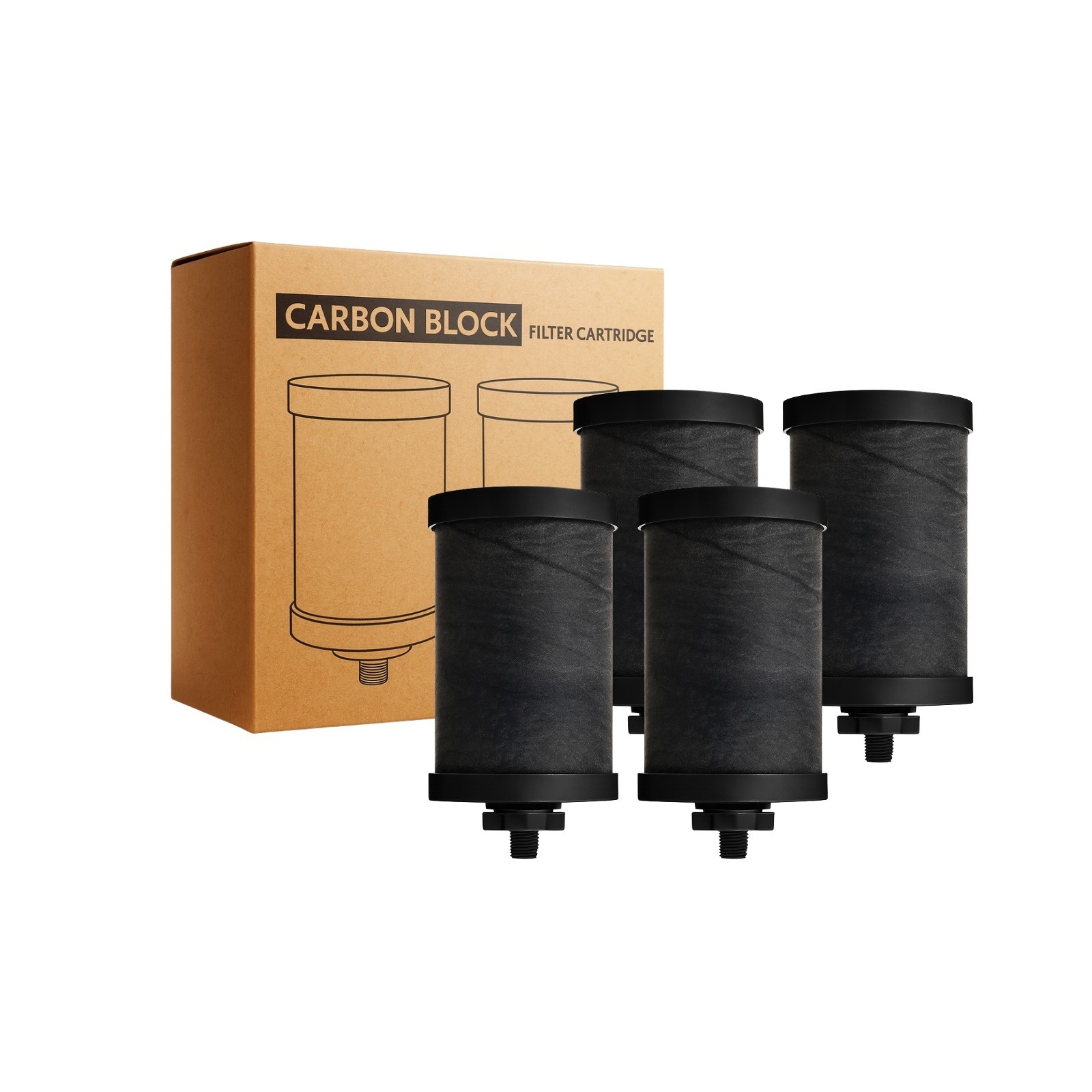 Nispira 2387 Water Filter for Alexapure Pro Gravity System, 5000 Gallons, 4 Pack