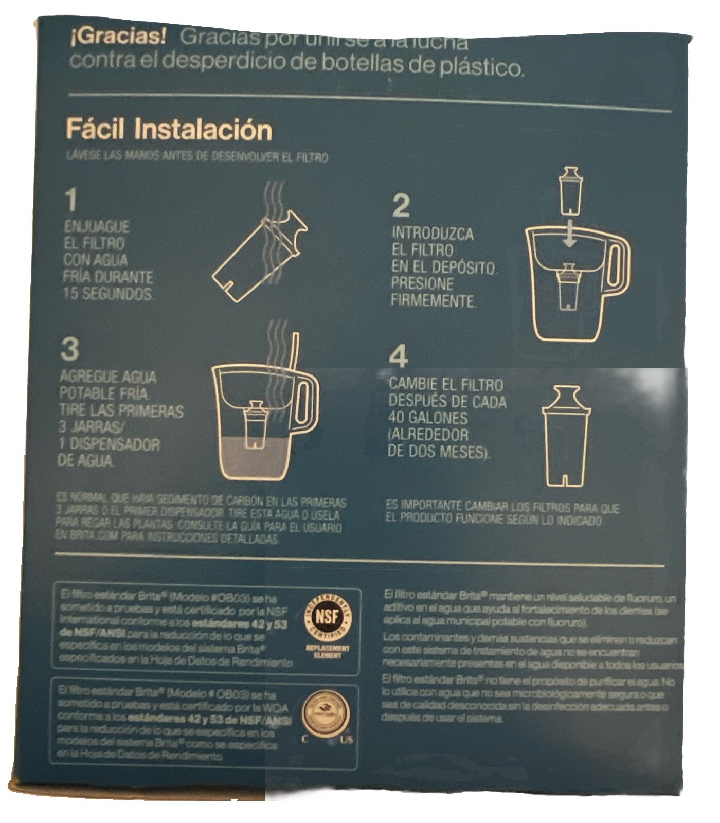 Brita Replacement Water Filter 6 Pack Value Pack New, New Other, Model OB03