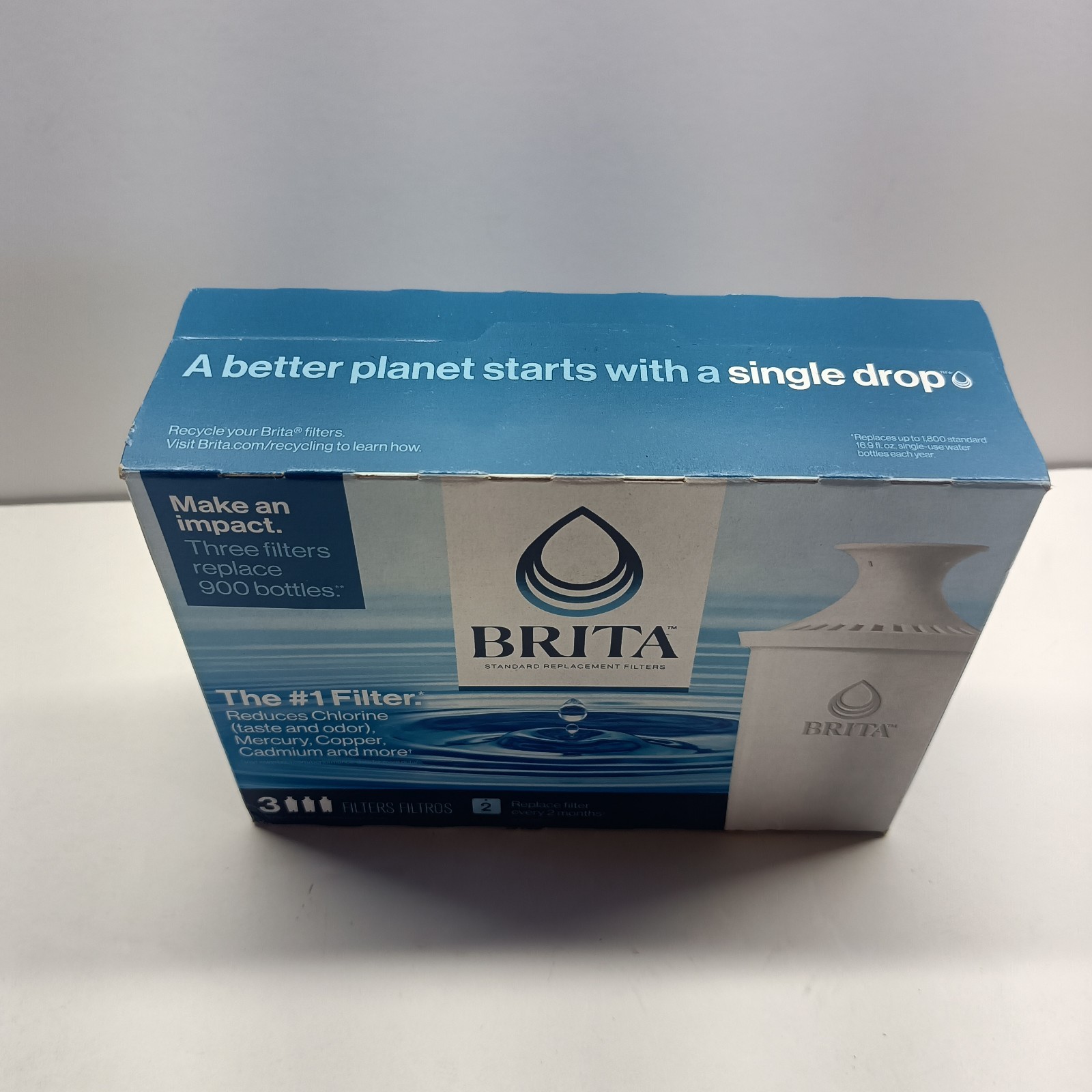 NEW SEALED 3 Pack Brita Standard Replacement Filters 2023 Made in Canada OB03