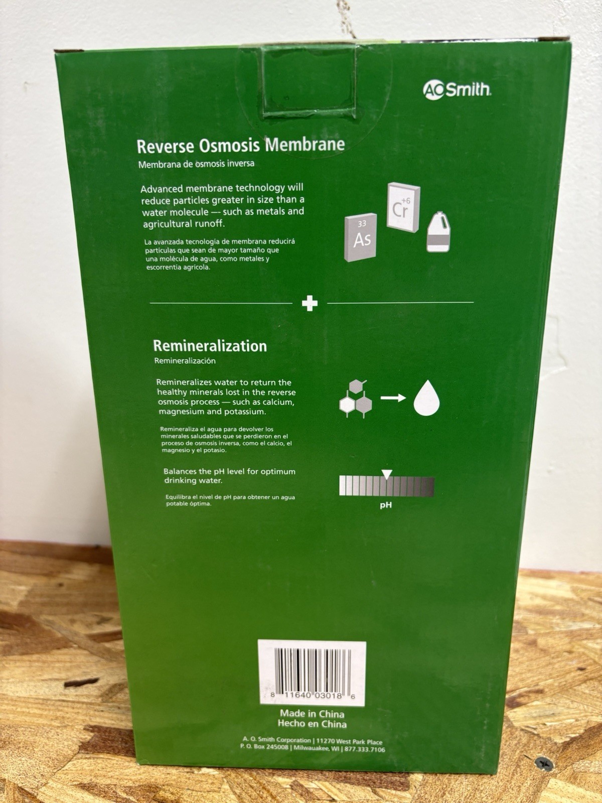 A.O. Smith AO-RO-RM-R Replacement RO Membrane & Remineralizer ~ 960788