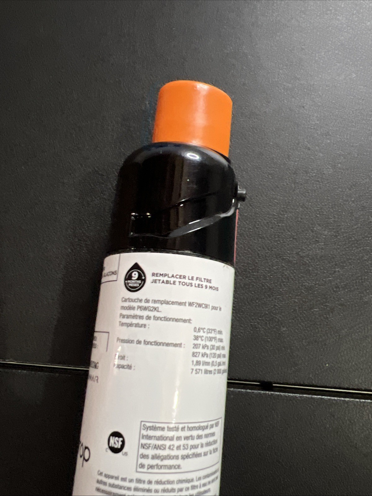 EveryDrop 2 Ice And Water Refrigerator Water Filter ΕDR2RXD1 White Orange