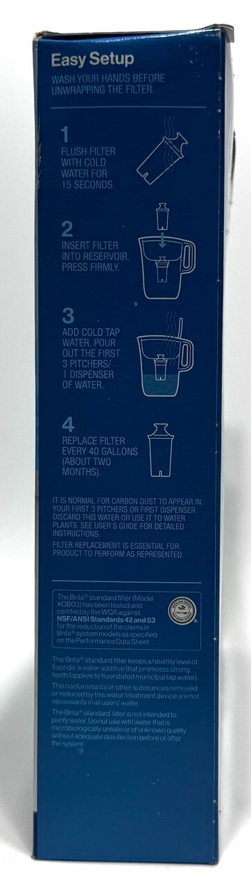 Brita Replacement Water Filters For ALL Brita Pour-Through Pitchers – 10 Pack