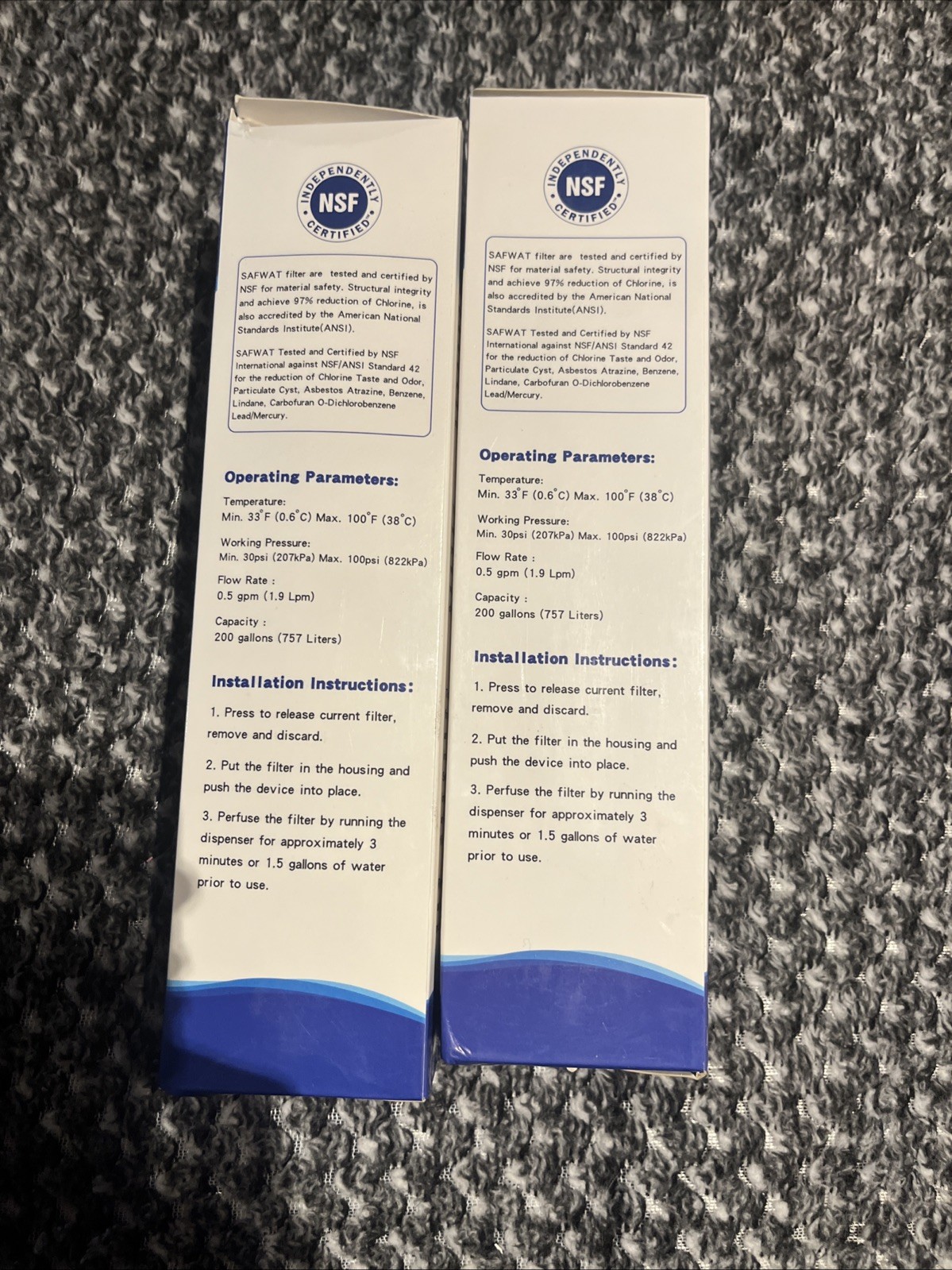 3 Refrigerator Water Filter for Frigidaire Kenmore WF3CB All 3 New