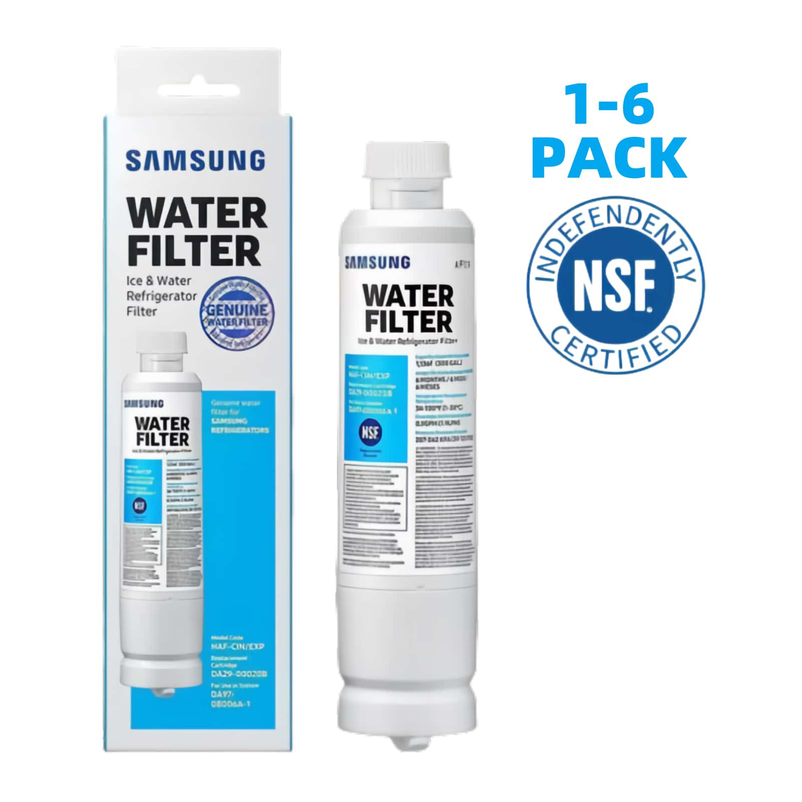 3PACK Genuine Samsung DA29-00020B HAF-CIN/EXP Refrigerator Water Filter (New)