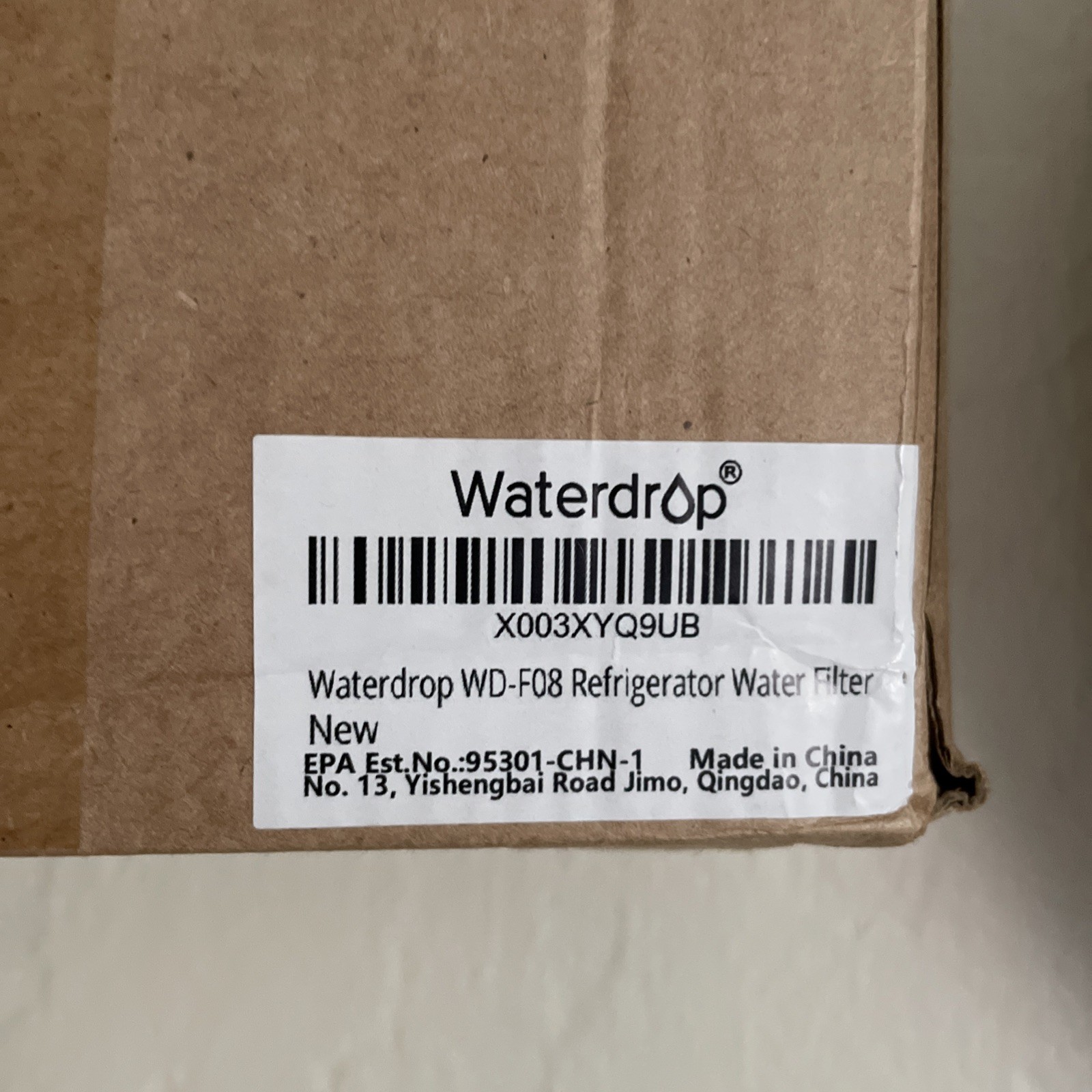 NIP Waterdrop WD-F08 Water Filter (3 PACK) FACTORY SEALED