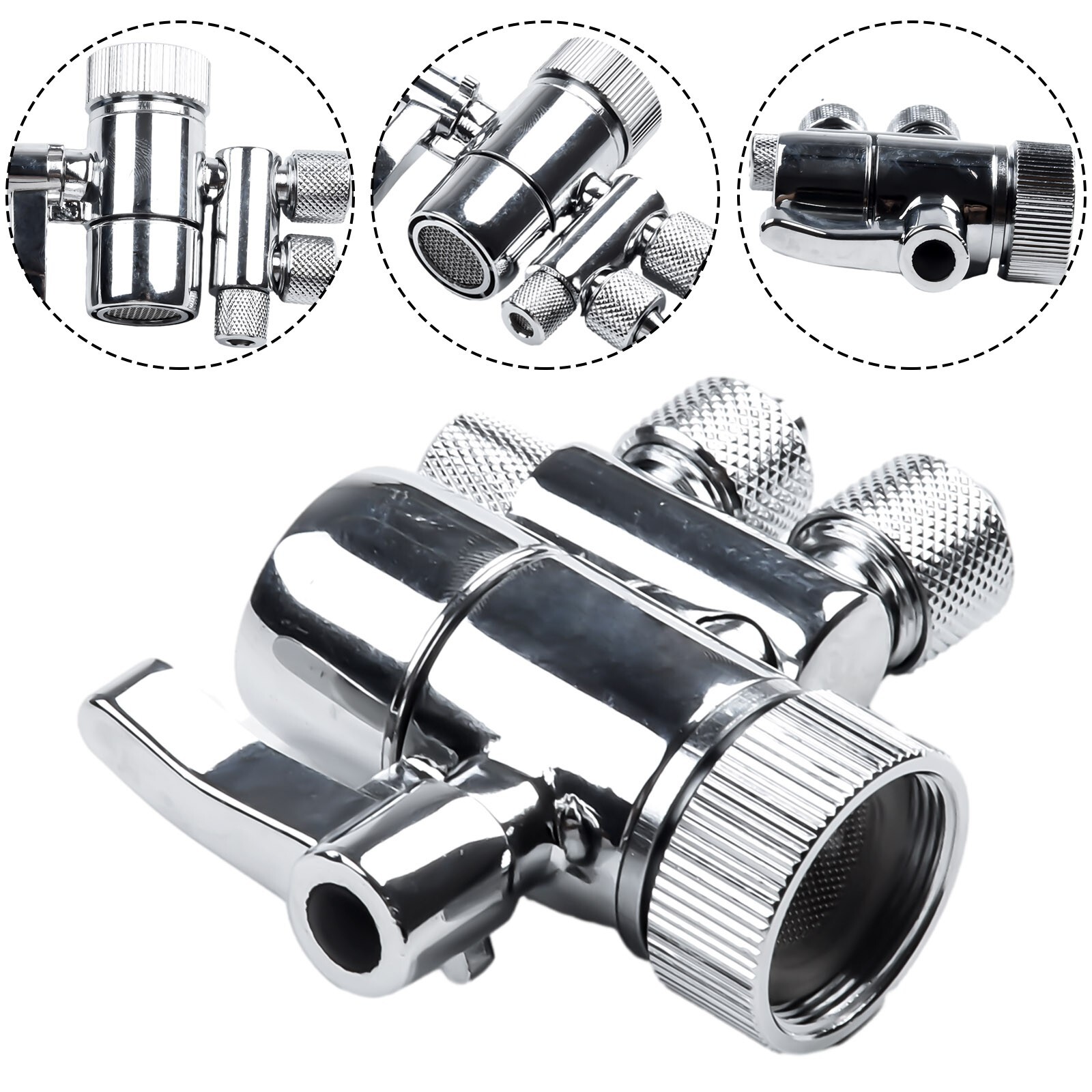 Water Filters purifiers Two Way Faucet Filter Diverter Valve 3/8in & 5/16in out