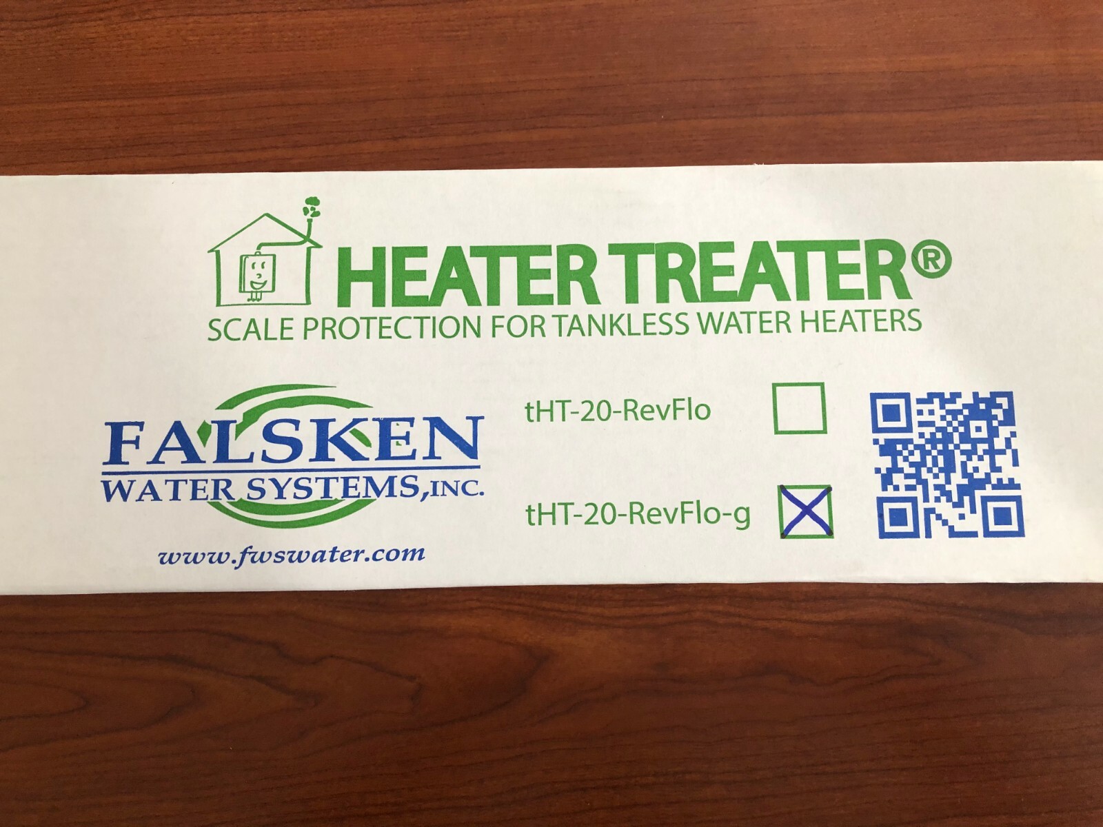 Falsken WATER SCALE Protection SYSTEM T-HT-20-RevFlo-G