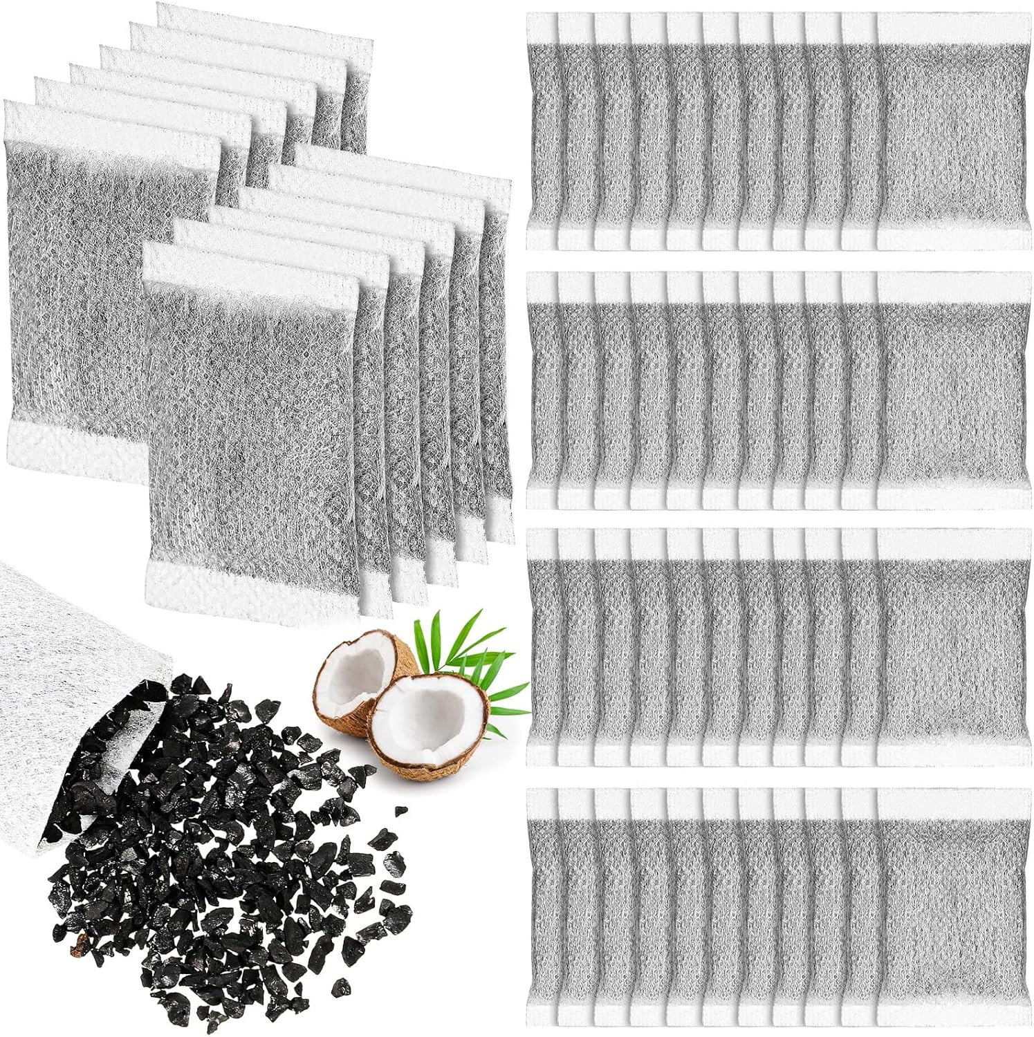 100 Pcs Activated Charcoal Water Filter Coconut Shell Distiller