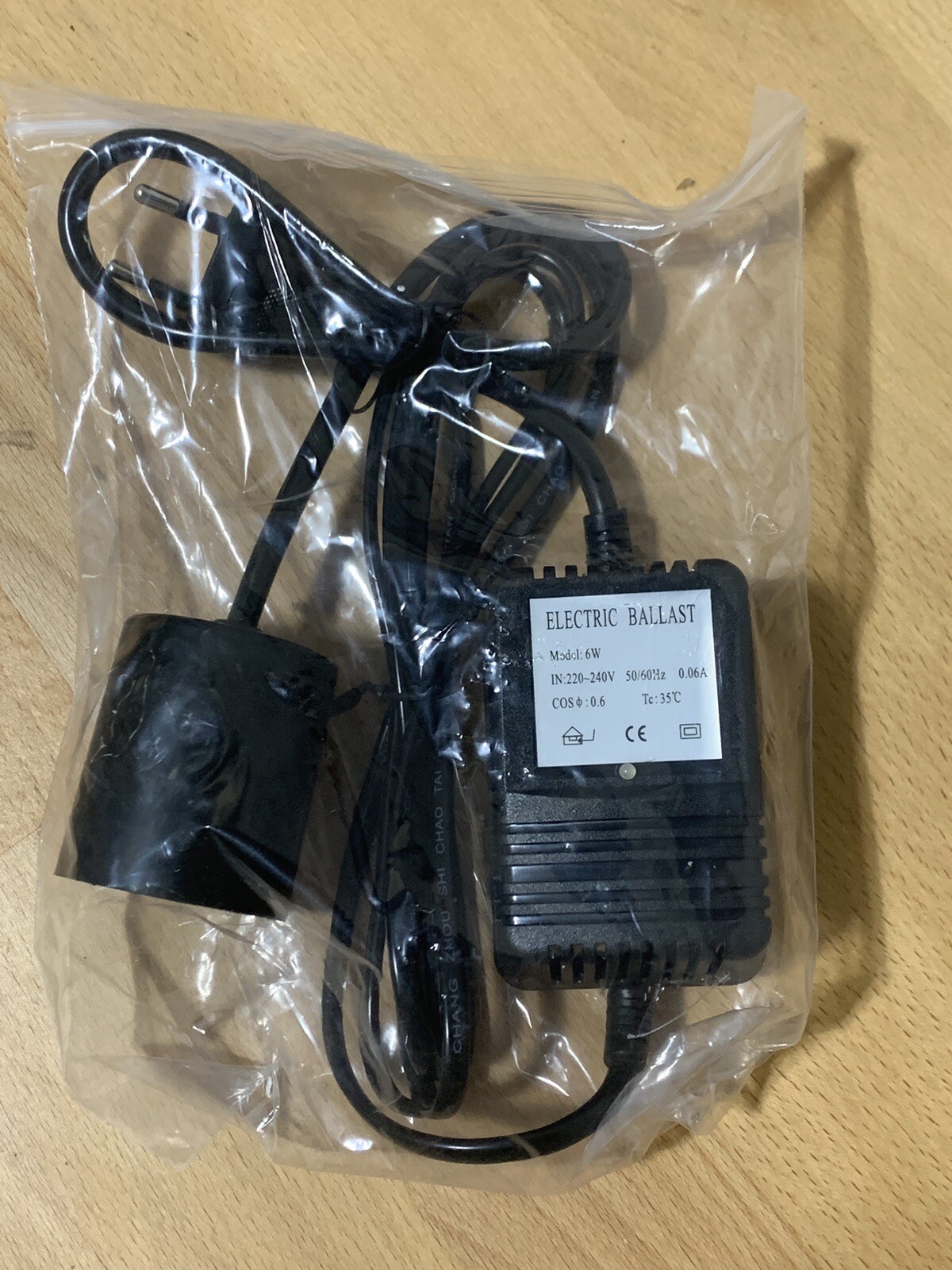 Ultraviolet UV Light 220V Electrical Ballast for 6w UV lamp with Cup End Holder