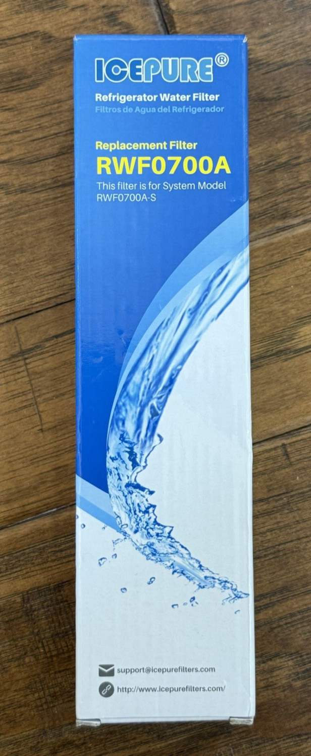 NEW Icepure RWF0700A Refrigerator Water Filter 1 Pack Sealed in Box BPA Free NSF