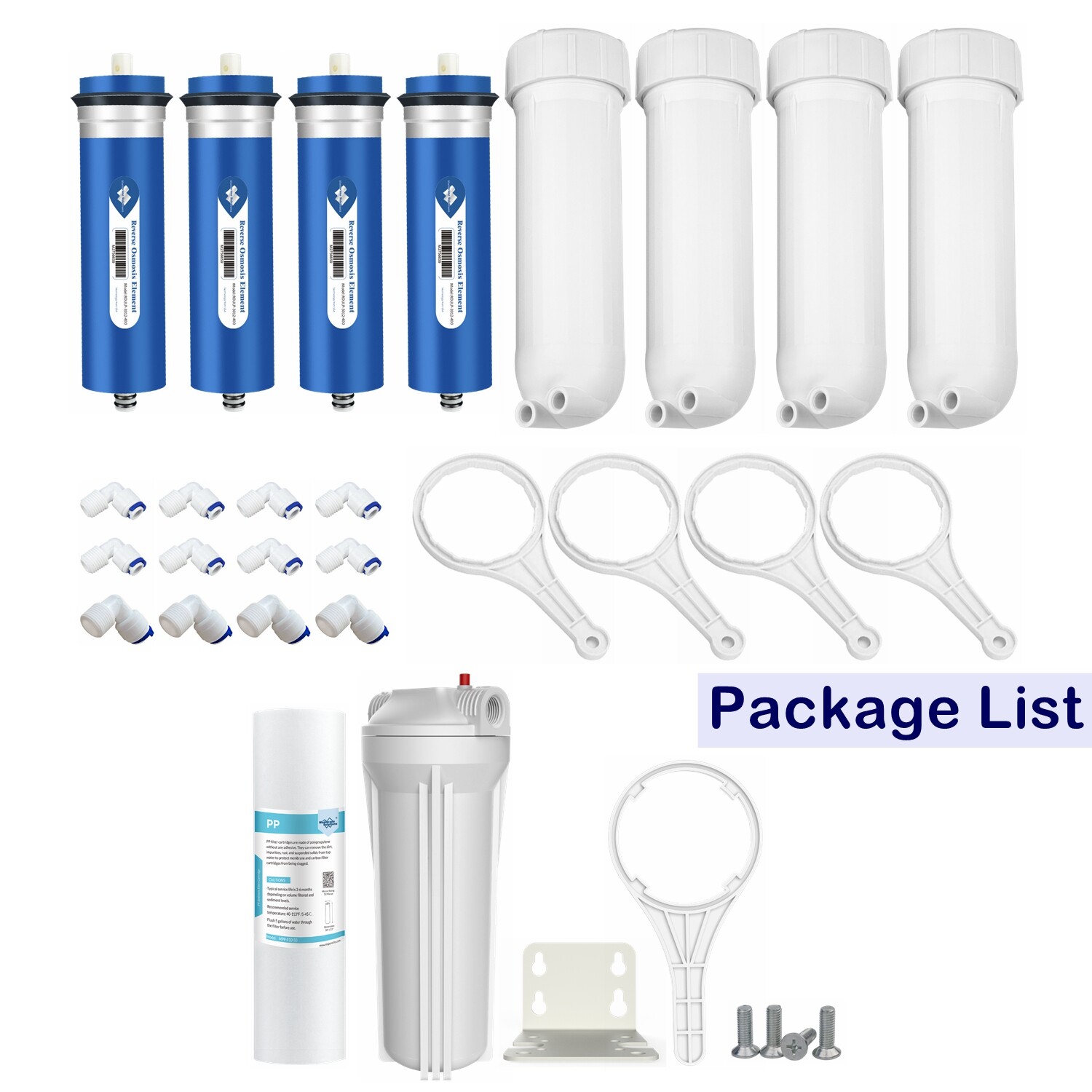 600 GPD RO Membrane Maple Syrup Reverse Osmosis System Water Filter Housing Kit