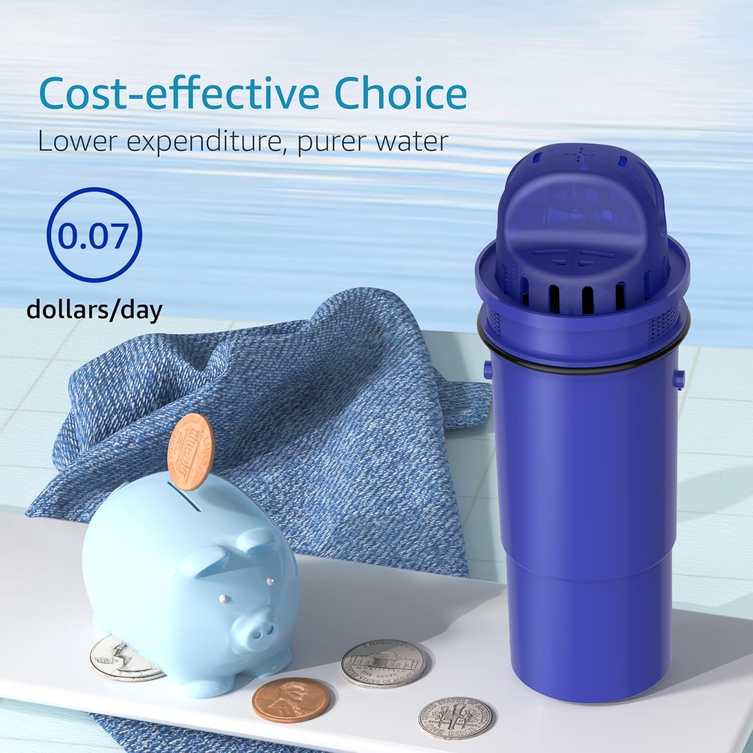 AQUA CREST Water Filter, Replacement for CFR-950Z® PPT700W, CR-1100C, PPF951K(8)