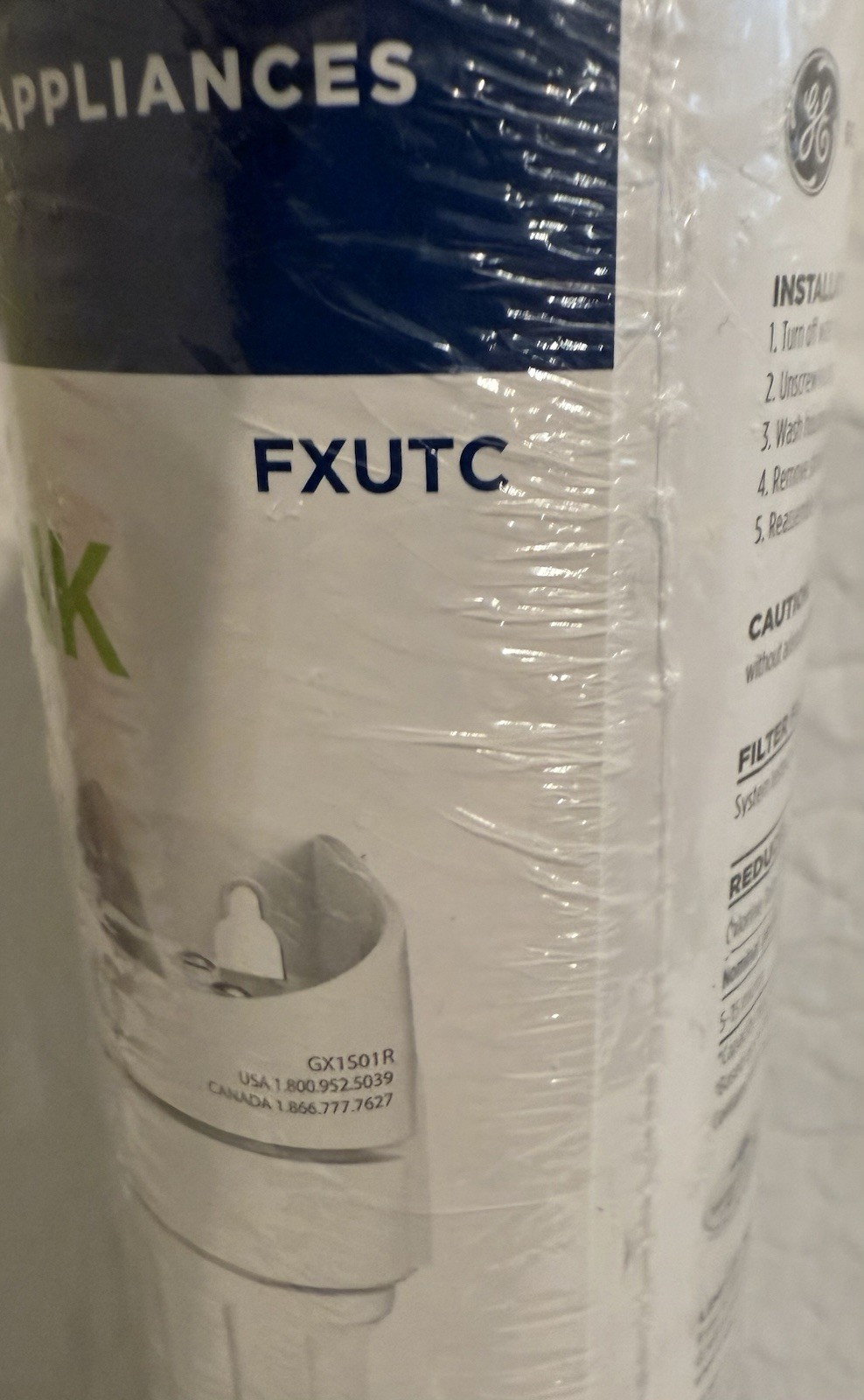 GE Basic Single Stage Drinking Water Filter for GX1S01R Under Sink System💧