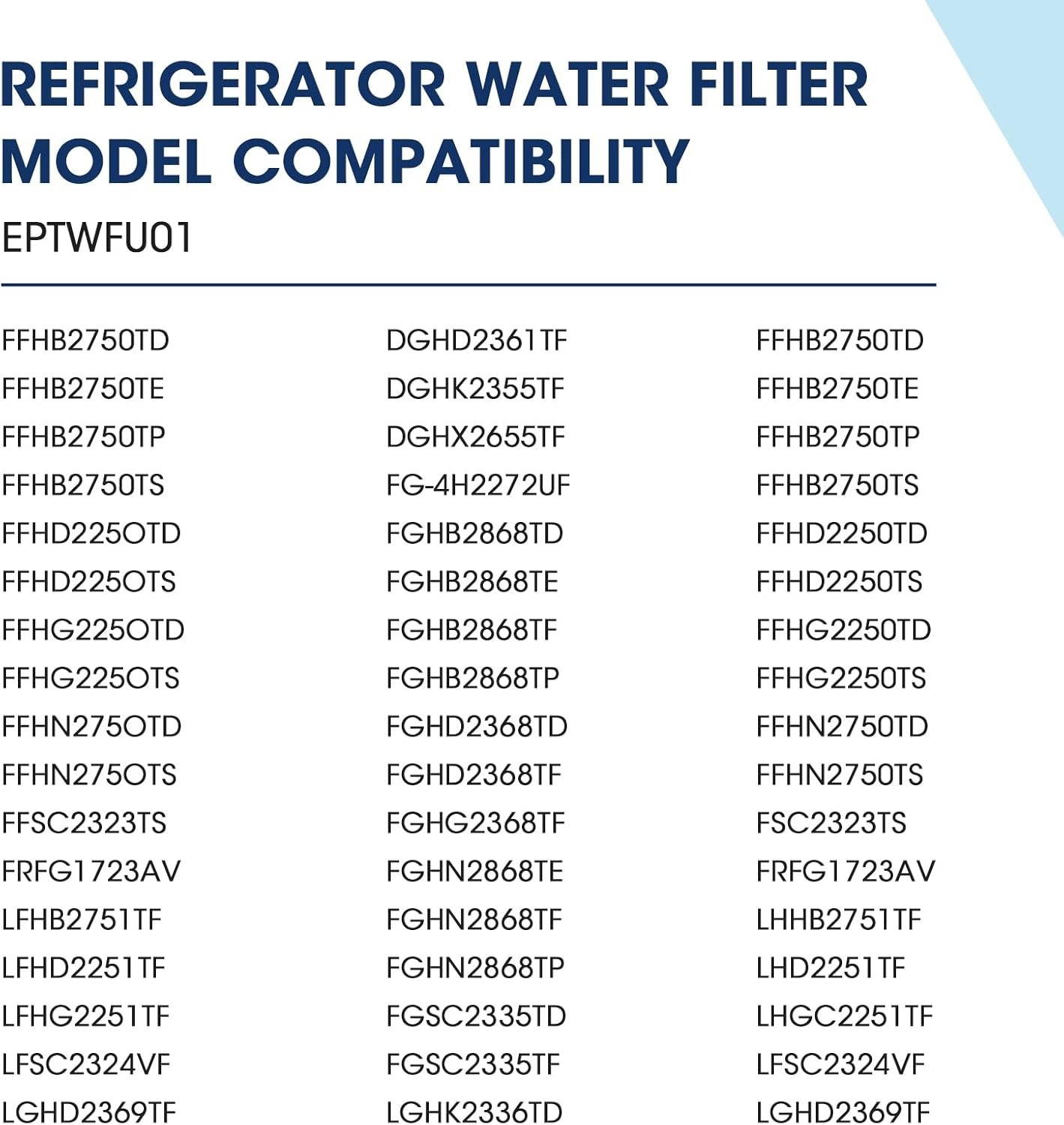 3-Pack Marriotto MR022 Water Filter Replacement for Frigidaire NEW/SEALED