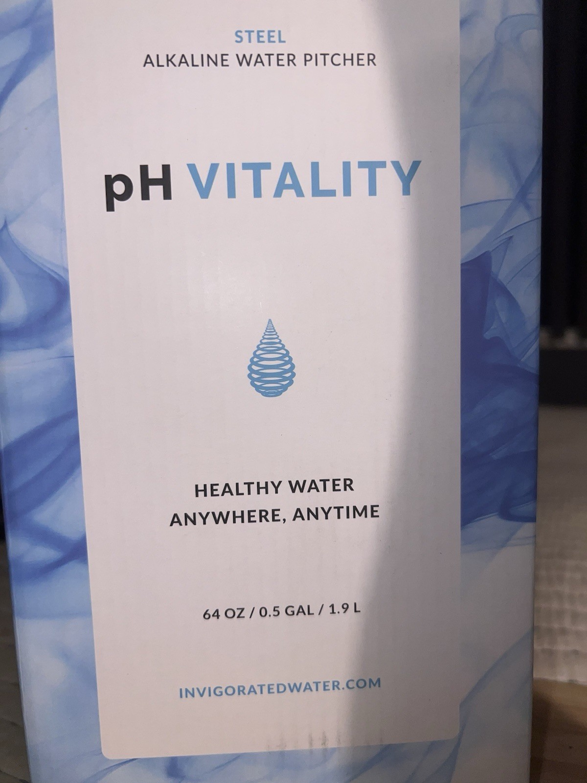 pH Vitality Alkaline Water Filter Pitcher for Drinking Water Stainless Steel …