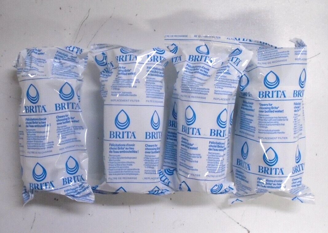 NIOB Genuine Brita Standard Pitcher Replacement Filters 4-PACK | OB03 | SEALED