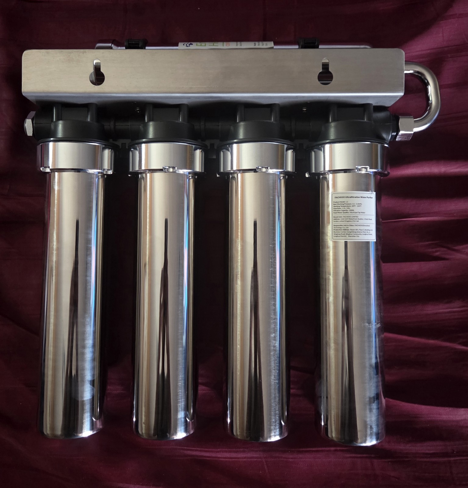 Under Sink Water Filtration System,NSF Certified to Standards, Stainless Steel