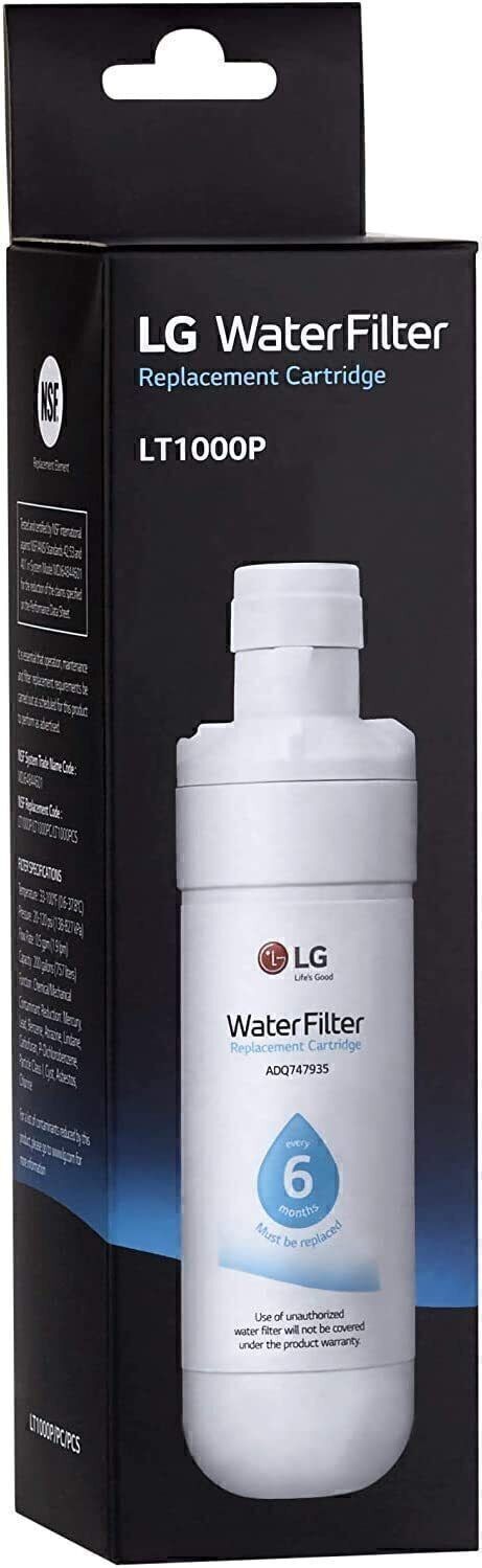 2 Pack LG LT1000P Refresh Refrigerator Ice Water Filter ADQ747935 GF-D706BSL USA