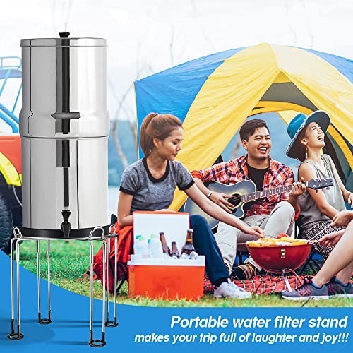 Dreyoo Water Filter Stand 8×9 In Stainless Steel Fits Berkey Alexapure 5 Gal
