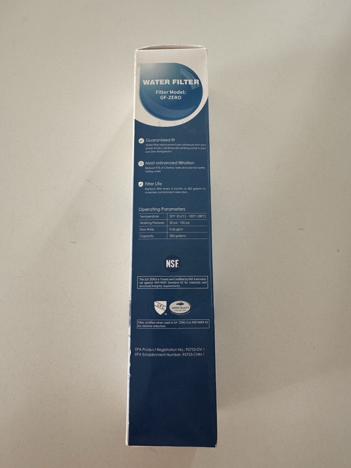 GLACIER FRESH Water Filter Replacement for Sub-Zero 4204490, 4290510, 9030868…