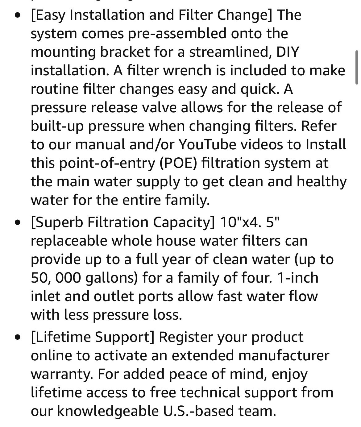 iSpring WGB21B-CPB 2-Stage Whole House Water Filtration System 1″ Inlet/Outlet