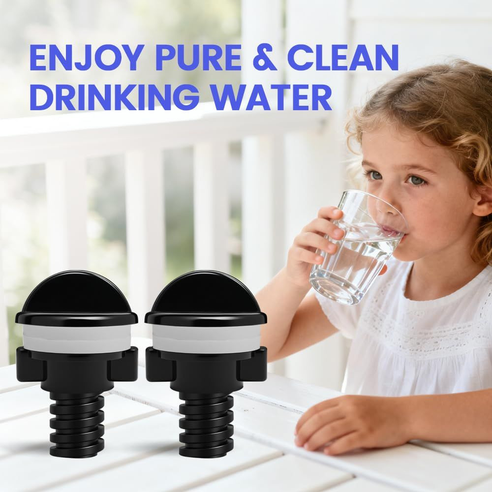Hole Blockers & Anti-Airlock Clip for All Gravity-Fed Water Filtration…