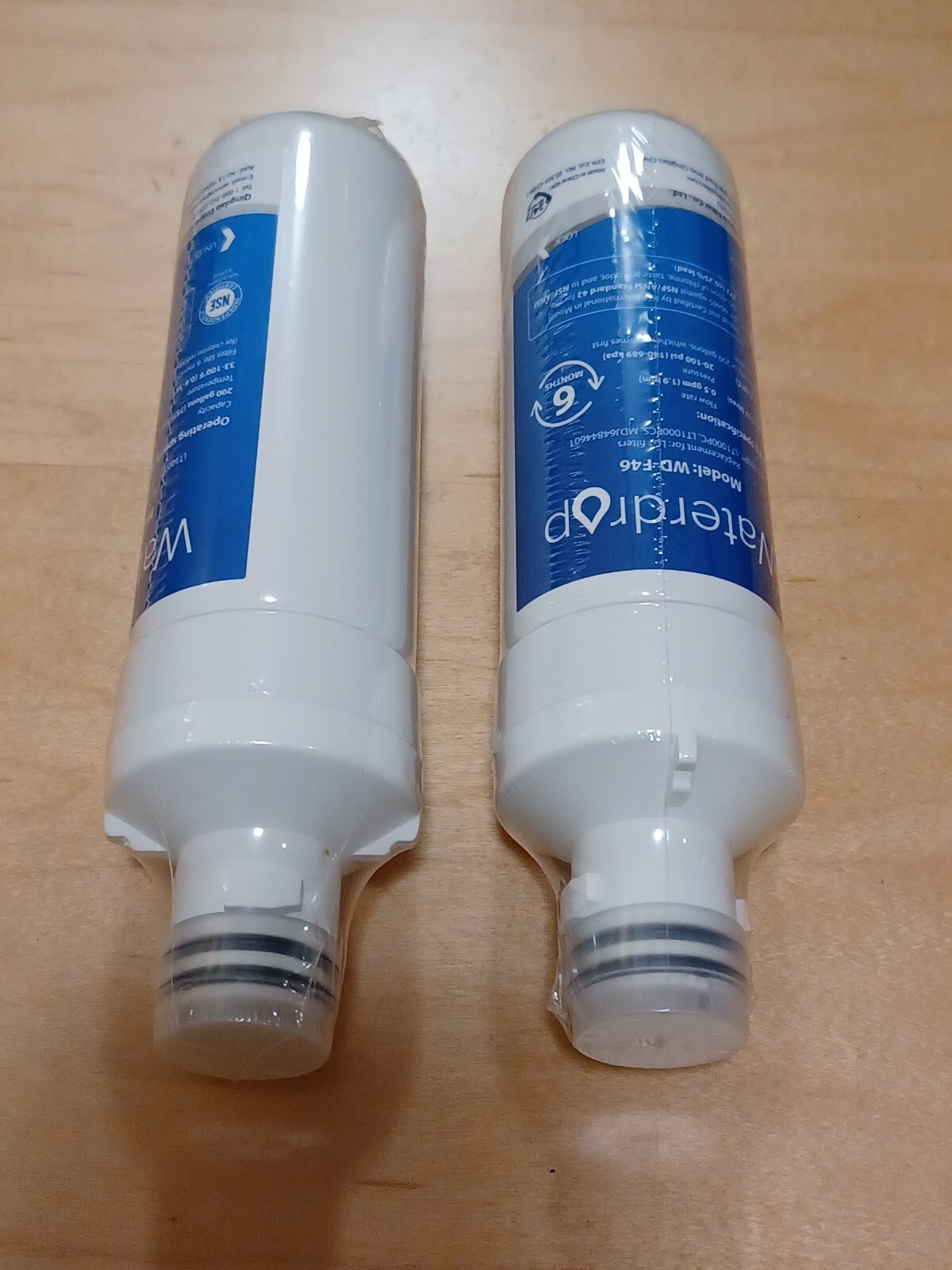 NEW 2 pack Waterdrop Replacement Filter For LG (Model: WD-F46)