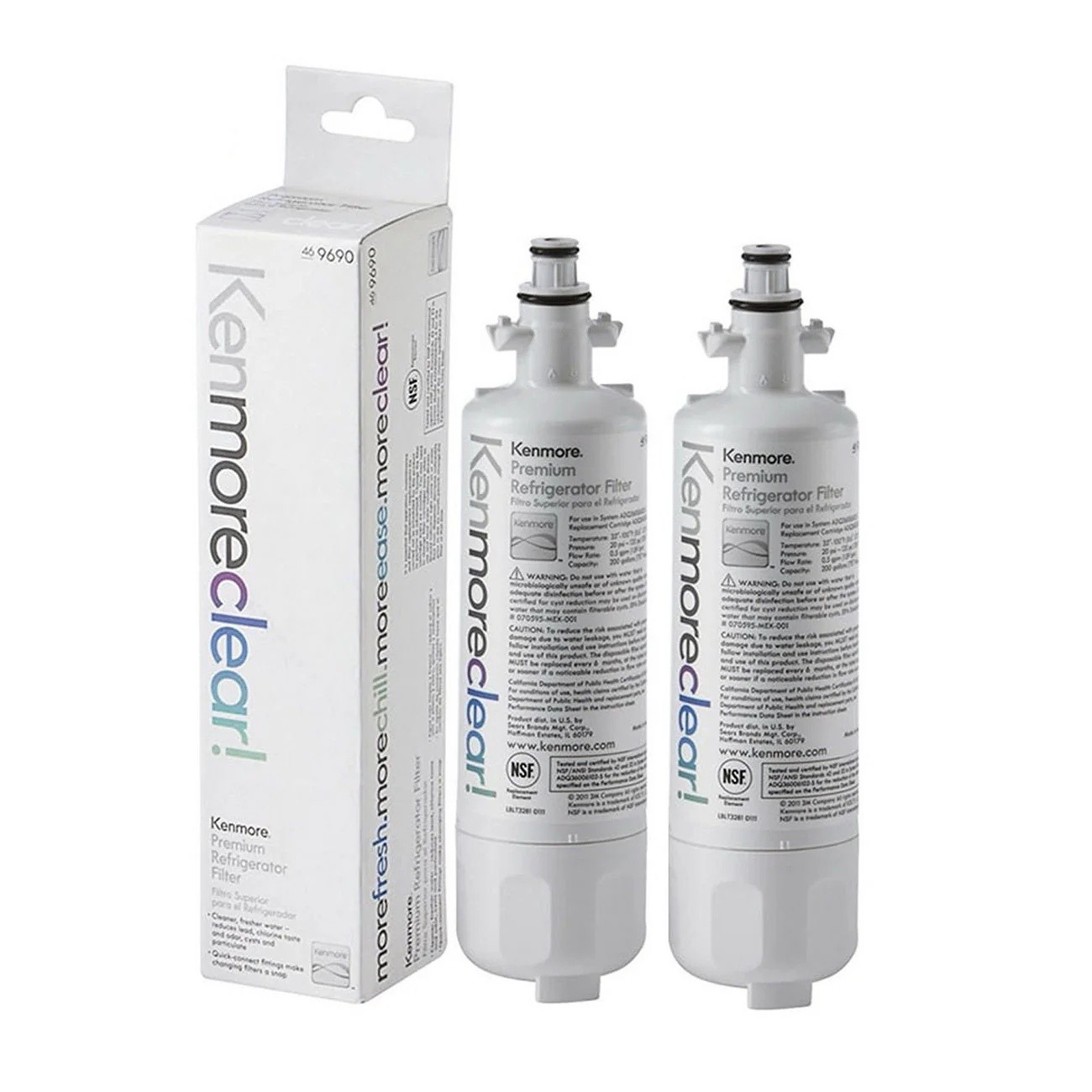 Lot Kenmore 9690 469690 Refrigerator Water Filter fit LG ADQ36006101 LFXS30766S