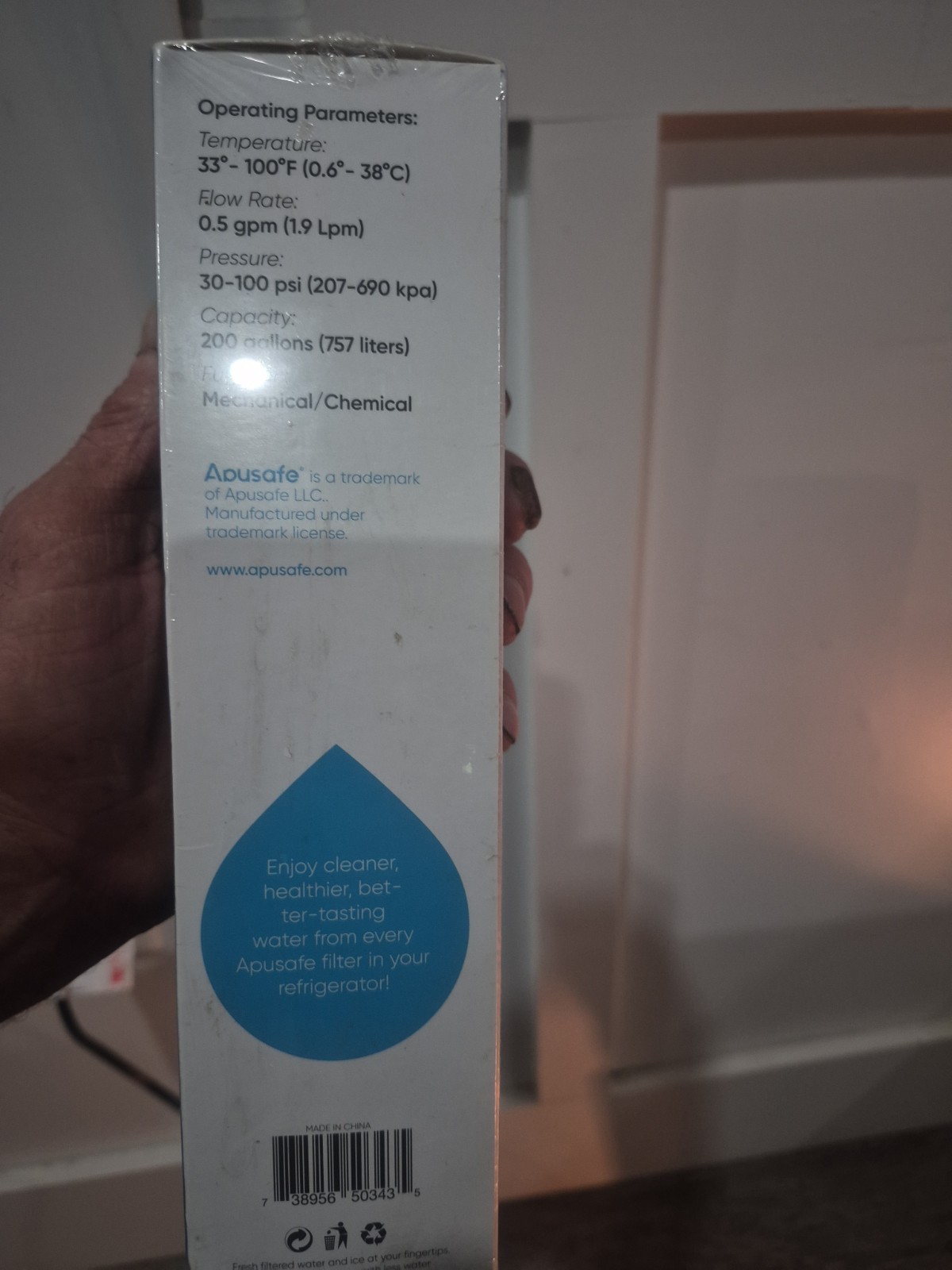 Apusafe apf3cb ice and water filter Replacement for Frigidaire Wf3cb