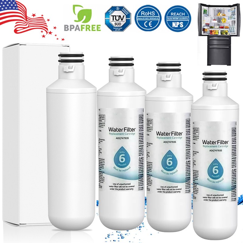 4Packs Replacement Refrigerator Ice Water Filter for LG LT1000P ADQ747935 New
