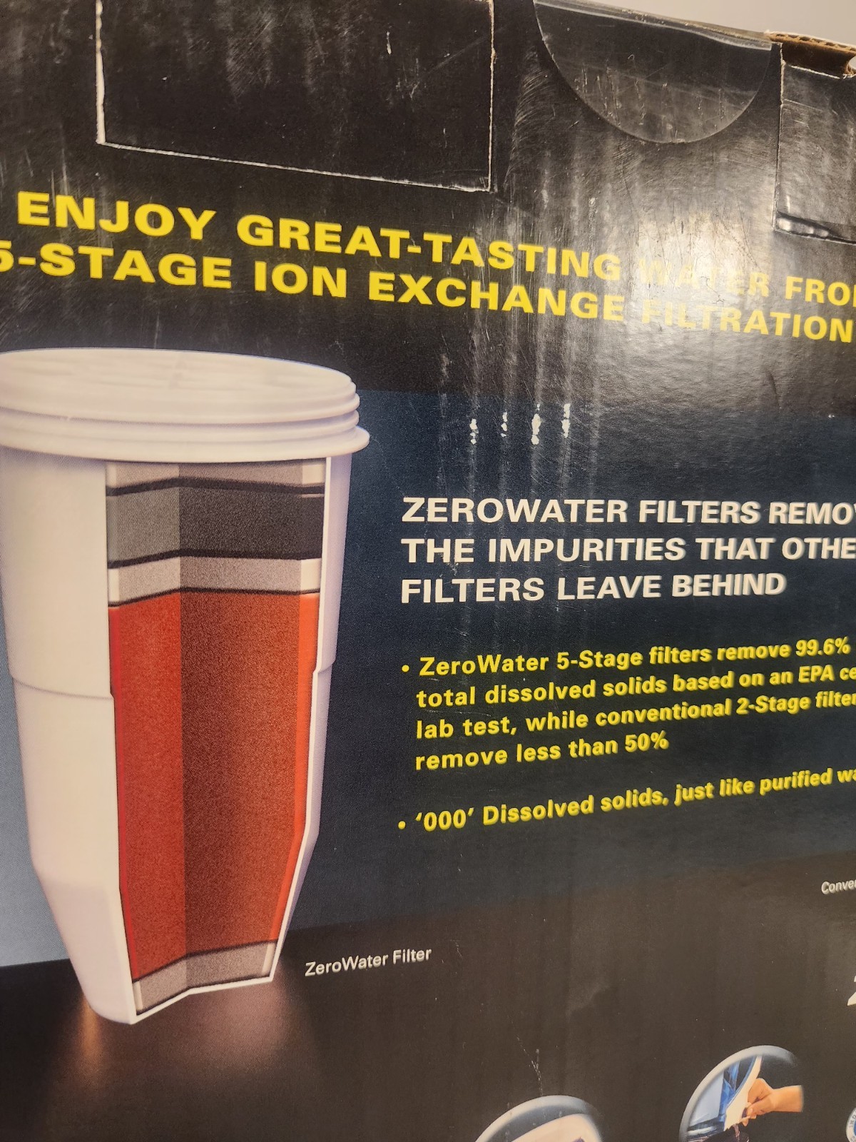 10-cup ZeroWater Pitcher ZP-010 Advanced 5-Stage ION Exchange Filtration Pitcher